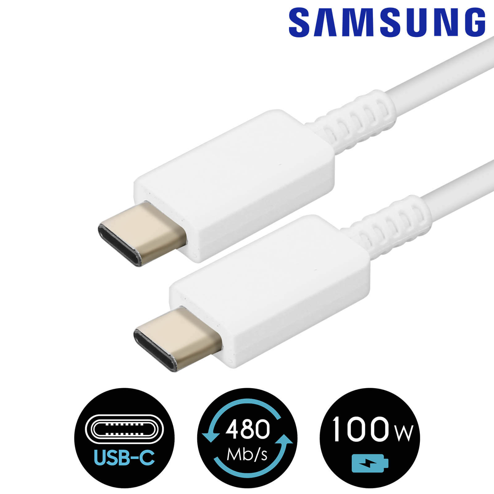 Cable Cordon 5A USB-C Charge Rapide 100W Original Samsung Pr Chargeur Ultra  Fast