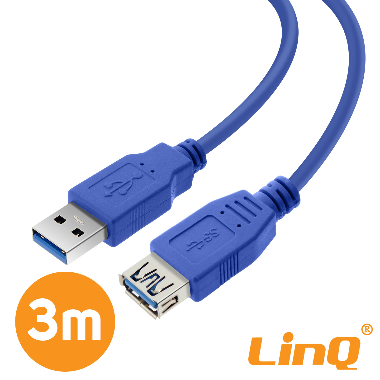 CABLE USB MALE FEMELLE EXTENSION 3M