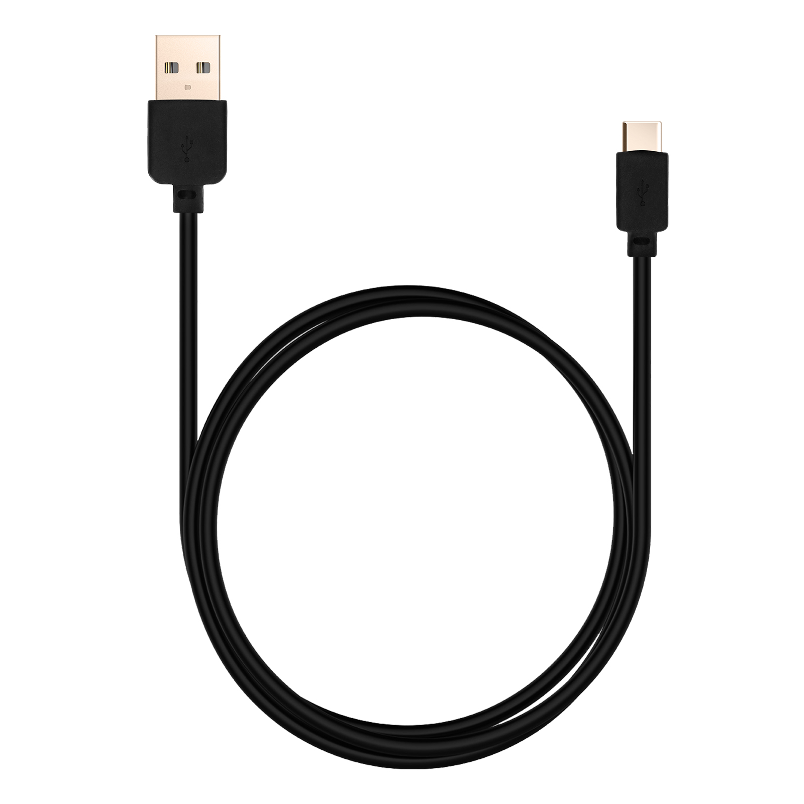 Cable USB Charge et Synchro Long. 1m connecteur USB type C - Noir - Français