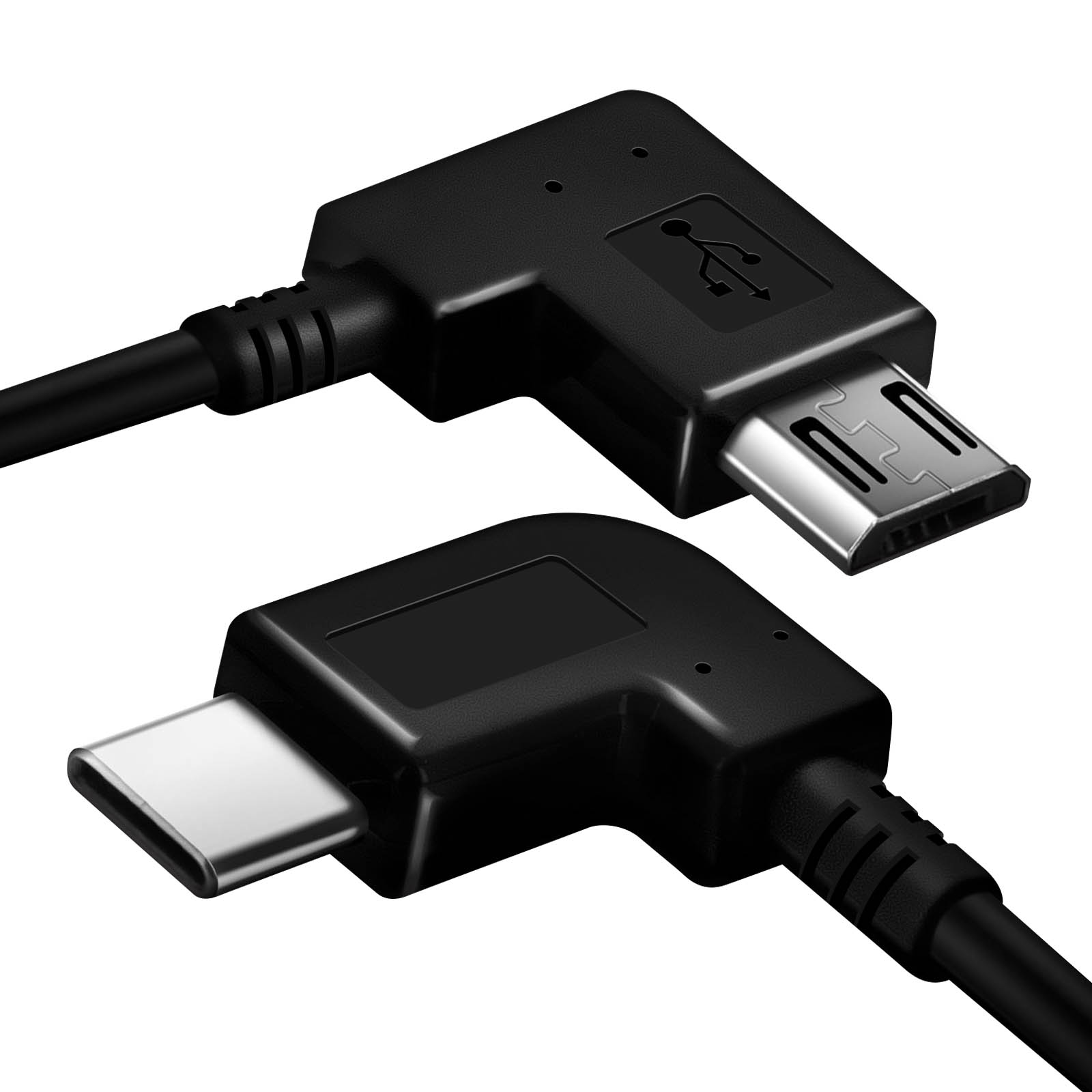 Avizar Adaptateur USB-A Femelle vers USB-C Mâle Prise Coudée 90