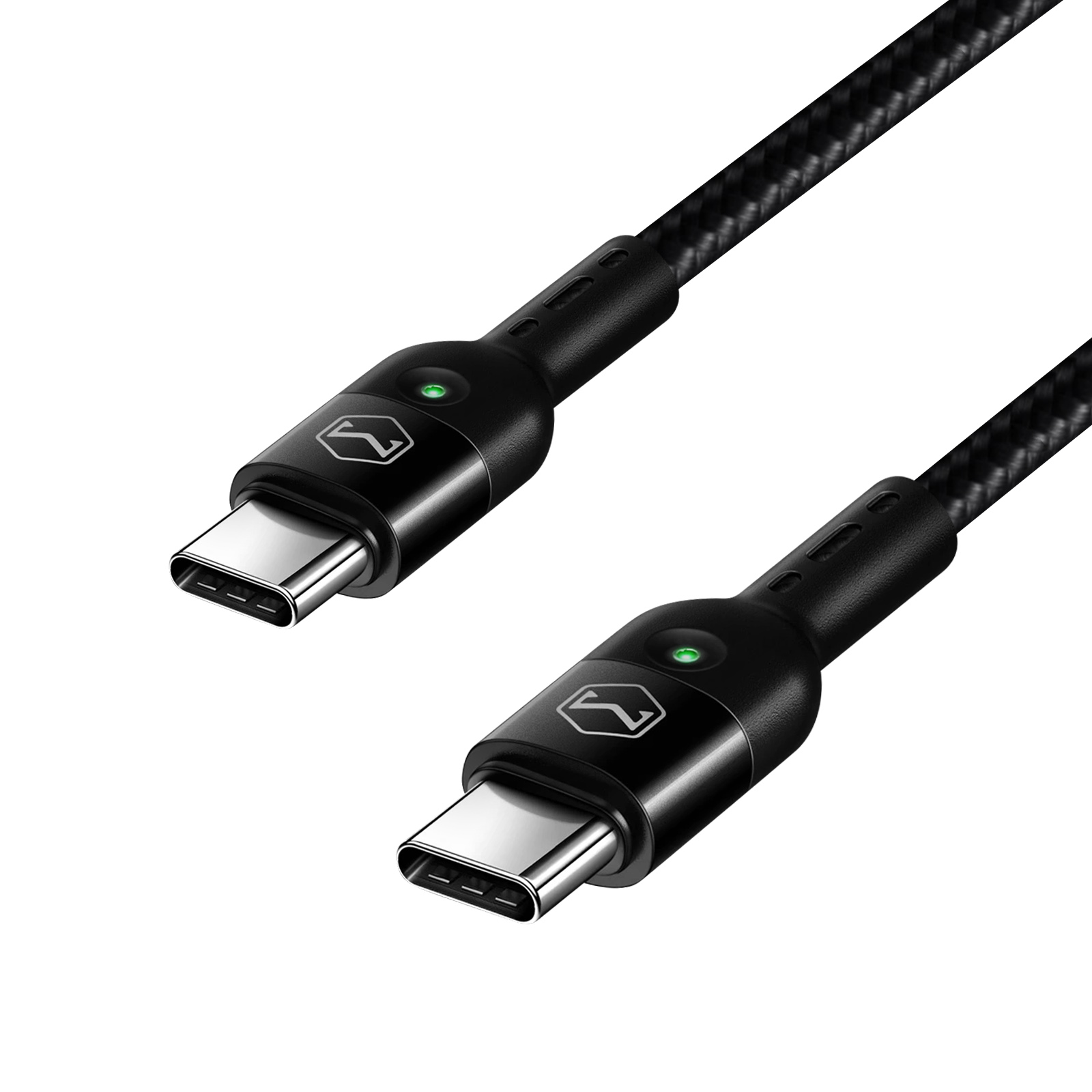Câble USB-C vers USB-C Power Delivery 60W, en Nylon Spiralé 1,8m