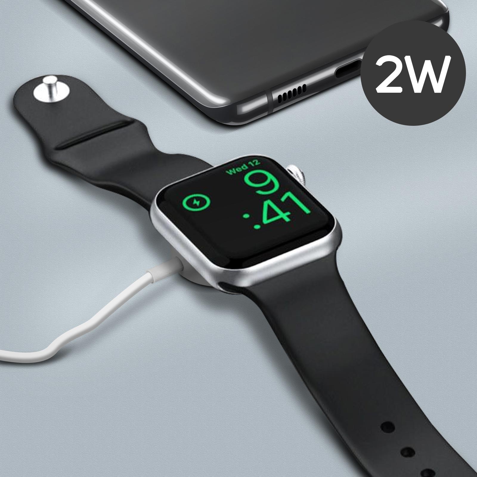 Chargeur induction APPLE magnétique Apple Watch vers USB-C 1m