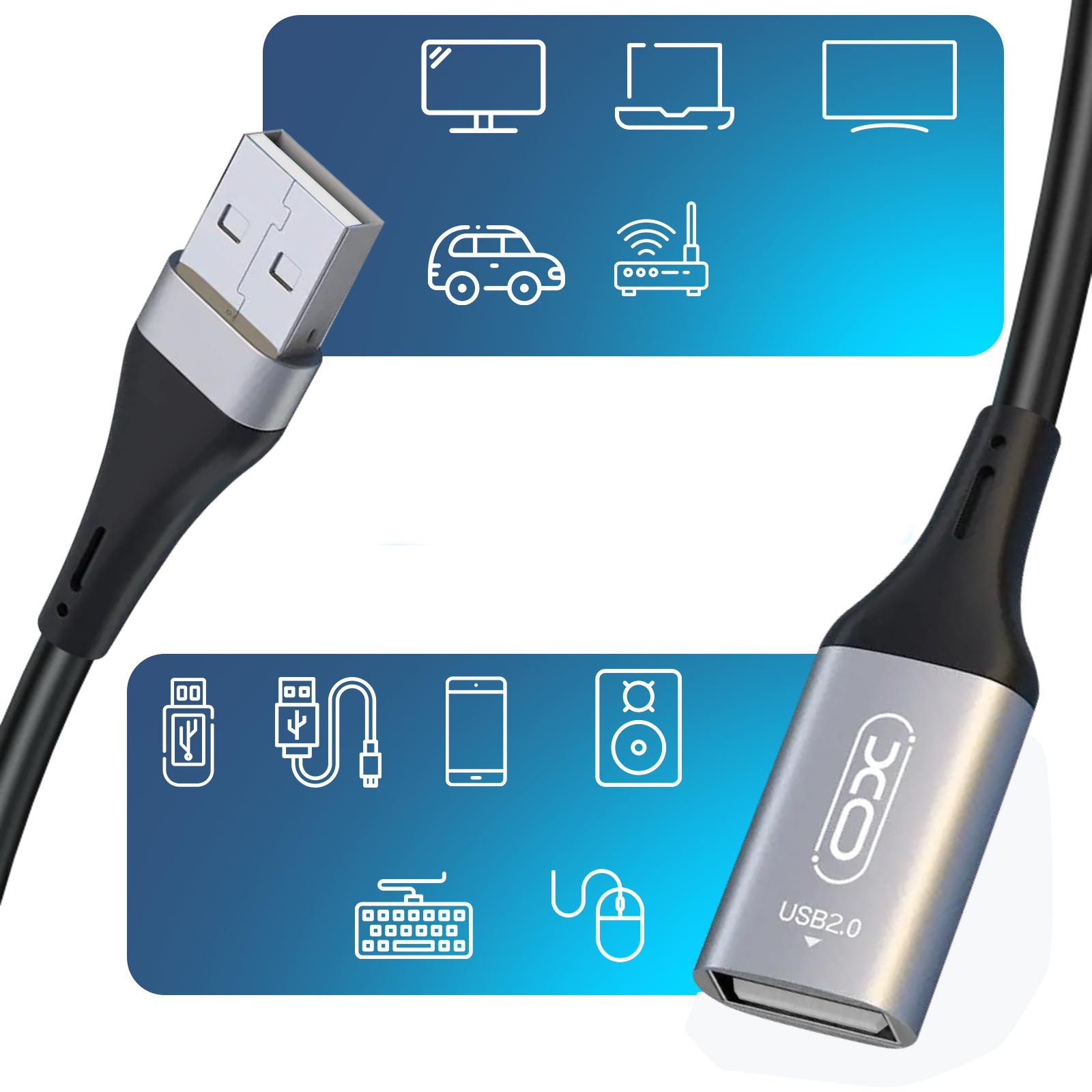 Rallonge USB 3m - VNG INFORMATIQUE