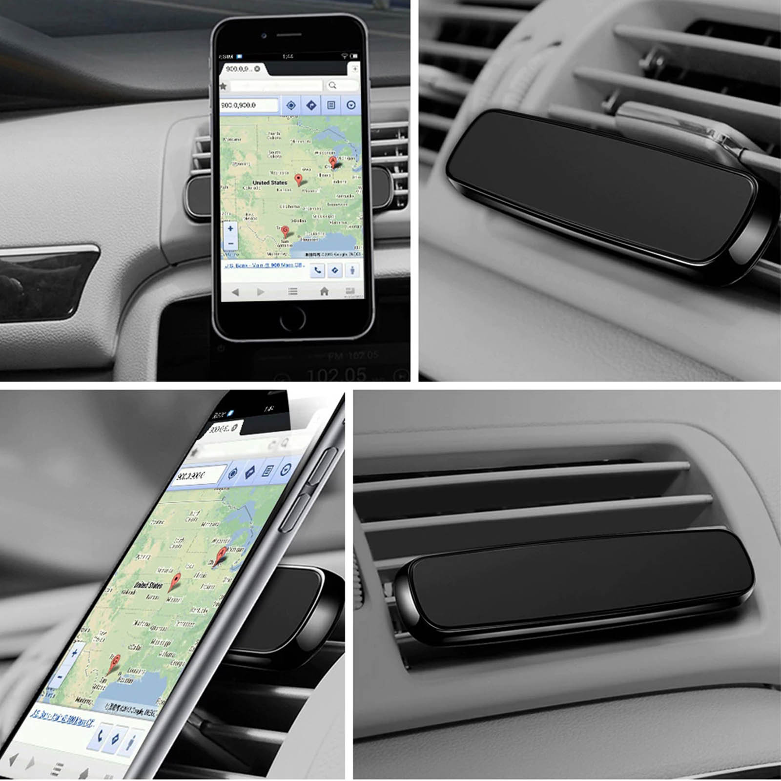 Avizar Support voiture Smartphone Système aimanté Fixation grille  d'aération - Bleu - Support voiture - LDLC