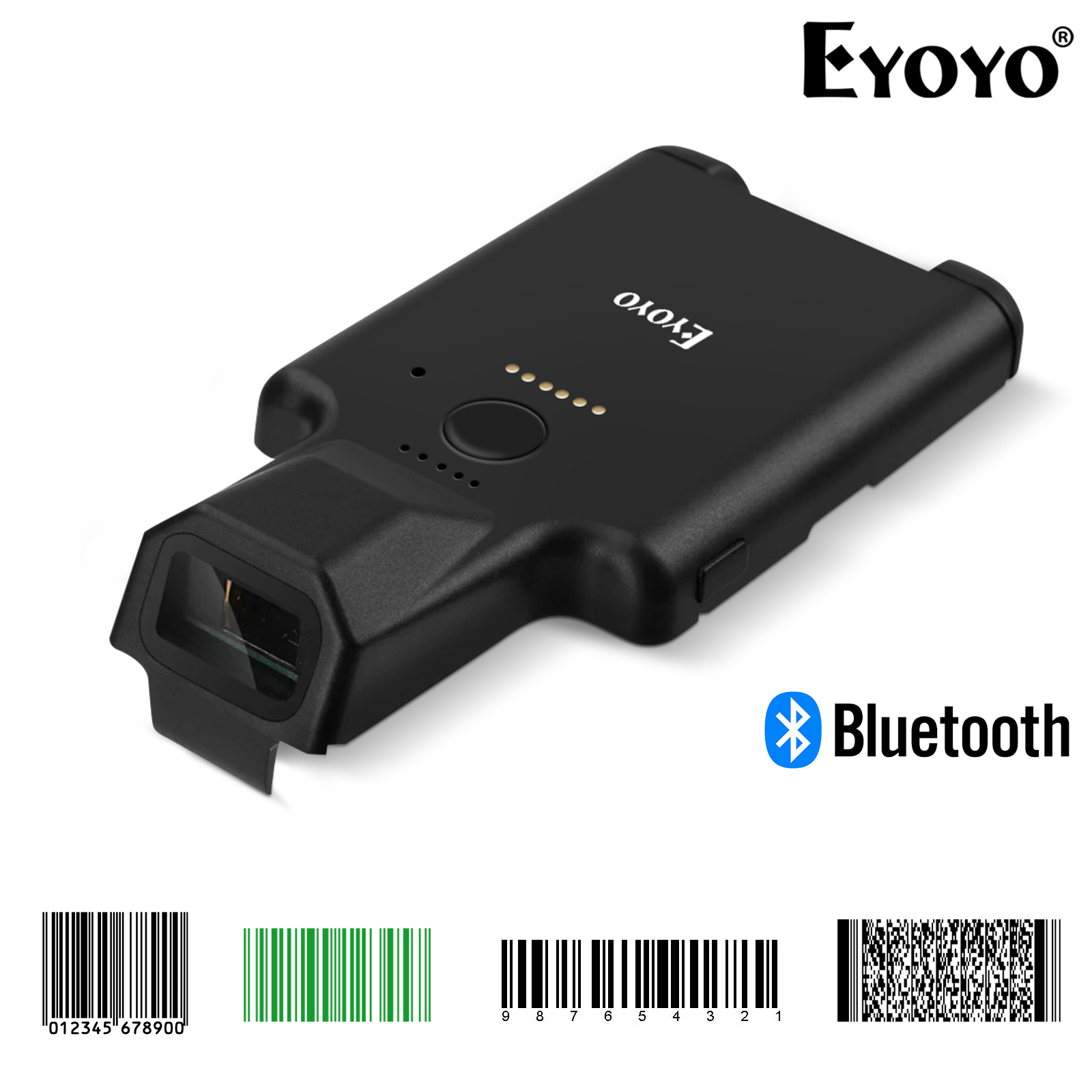 Scanner Code-barre Bluetooth 1D , Lecteur Code-barre sans fil