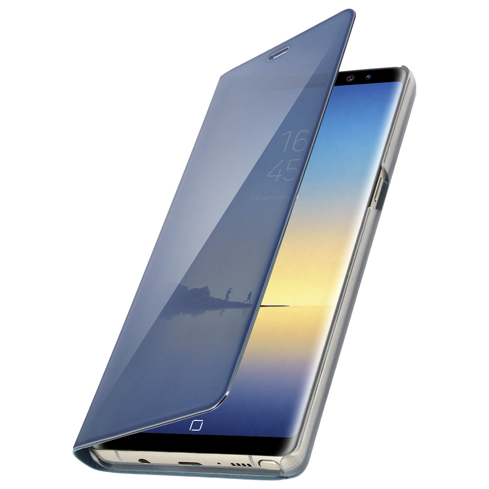Clear View Standing Flip-Case für Samsung Galaxy Note 8