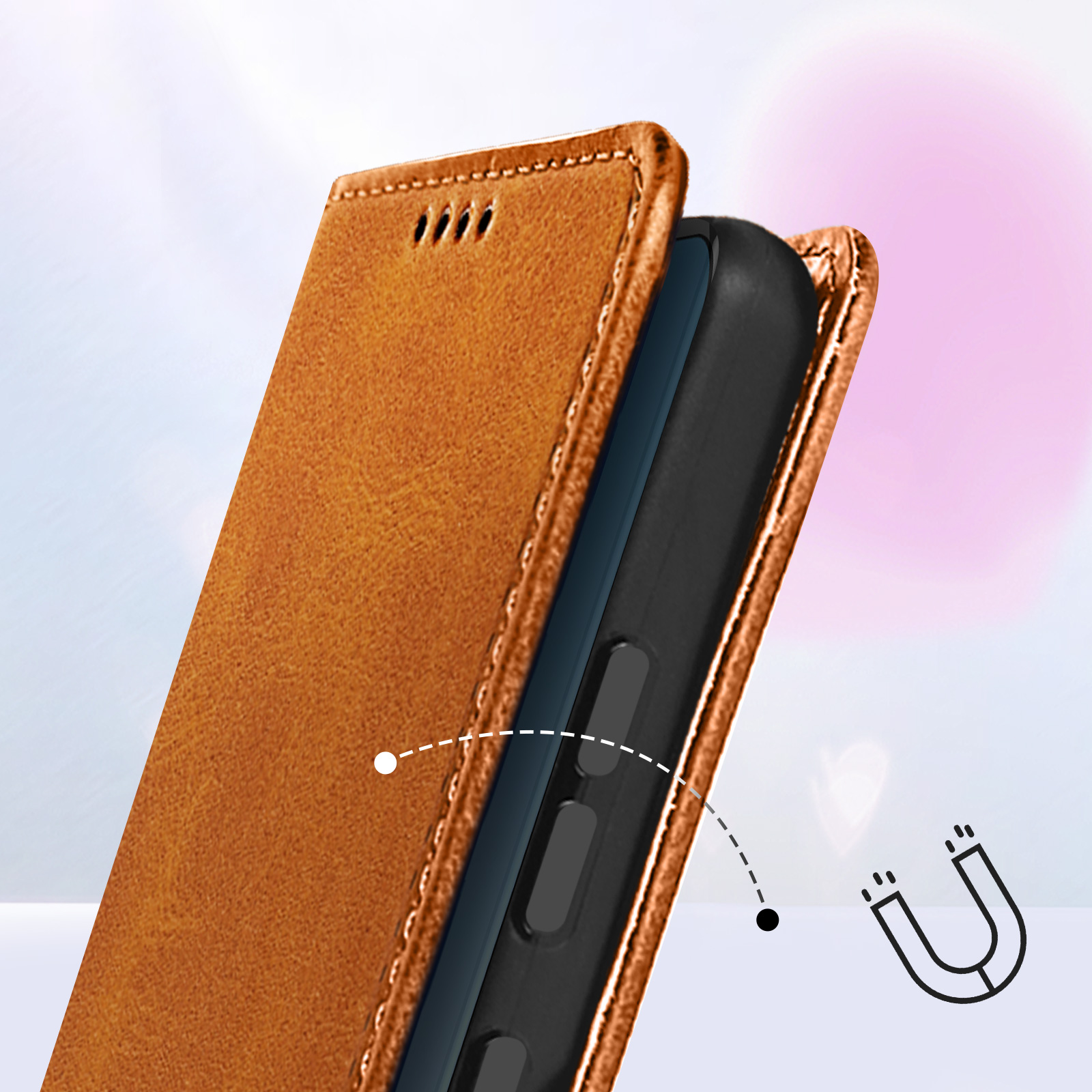 Étui Nothing Phone 3a Pro Clapet Portefeuille et Support - Noir - Français