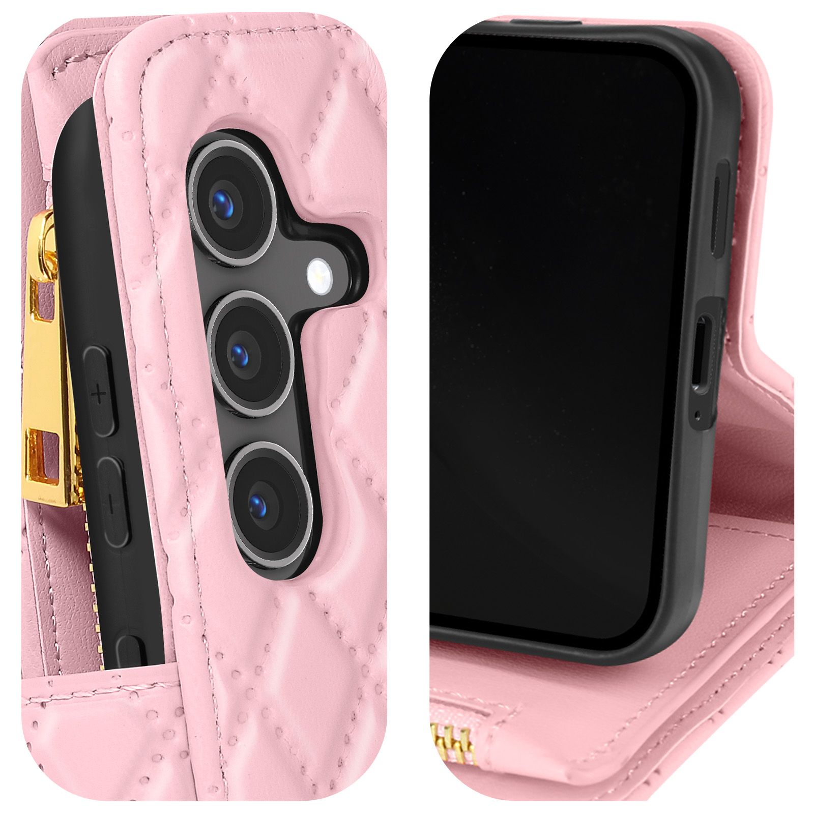 Étui Portefeuille Zanae Galaxy M10 Rose