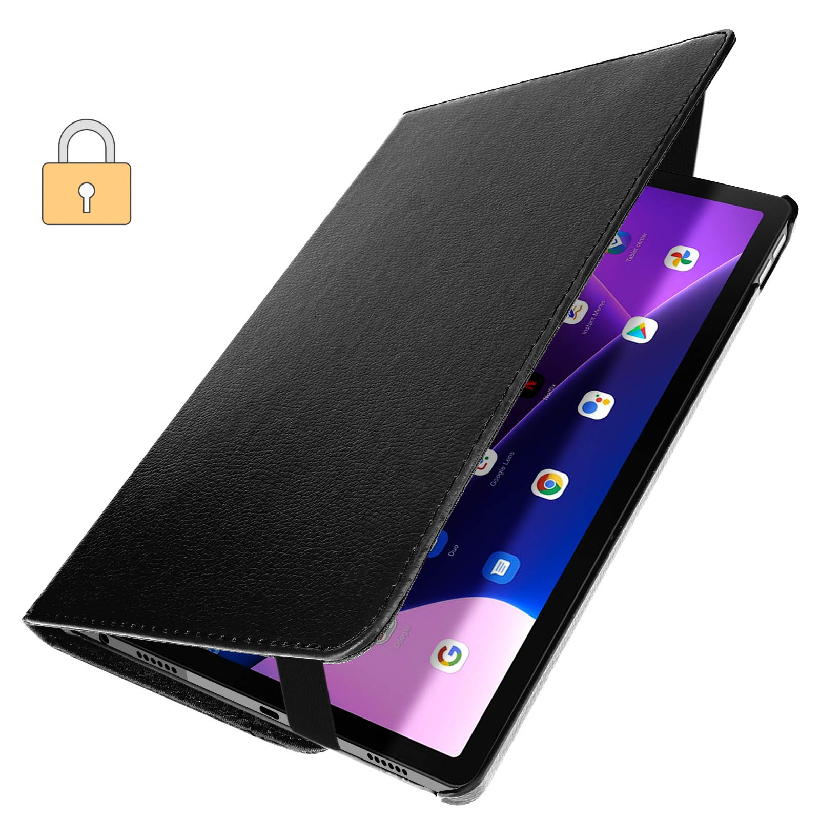 Custodia a libro Lenovo Tab M10 Plus Gen 3 con copertina ruotabile