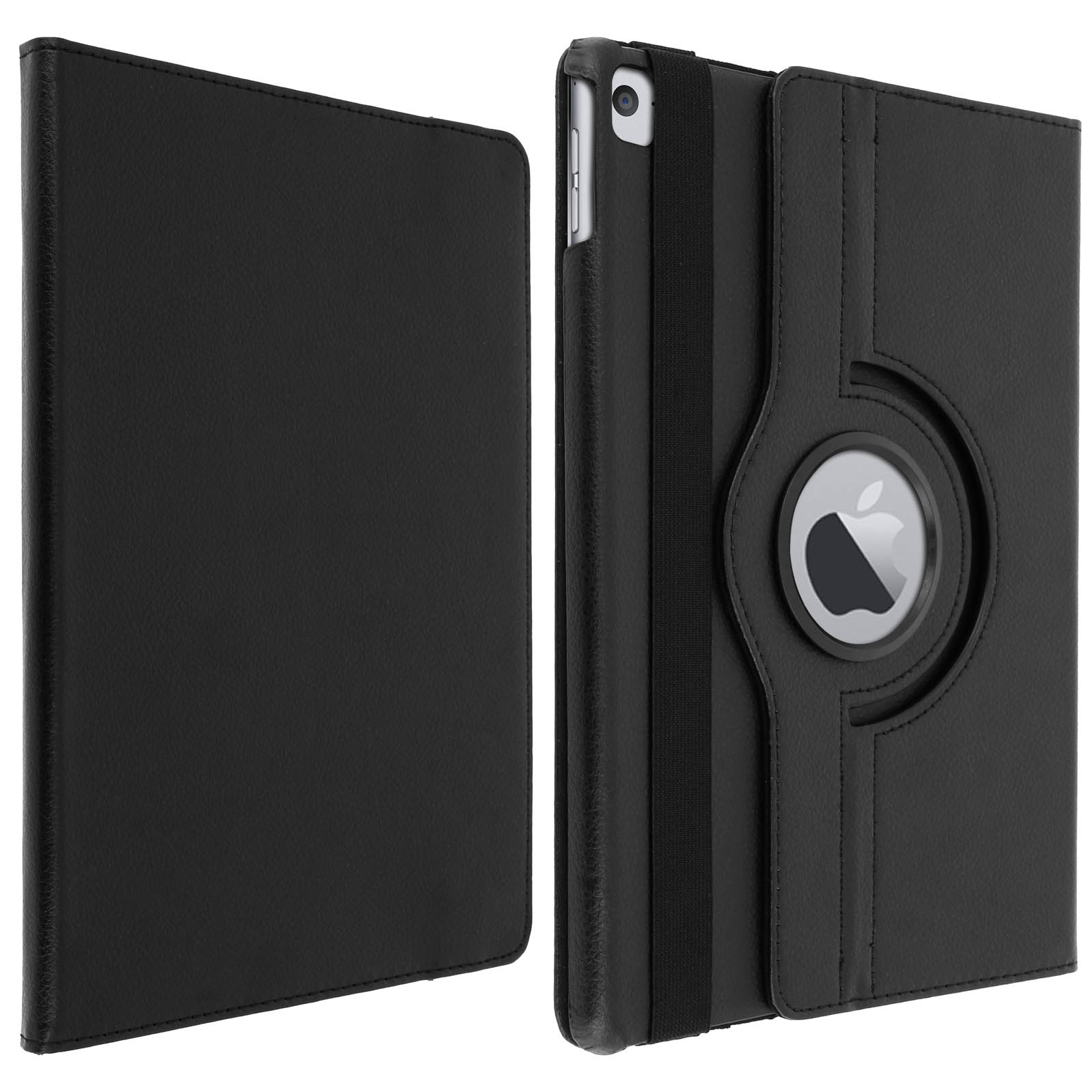 doupi Rotatif Housse pour iPad Air (1. Gen.), Deluxe 360 Degrés Smart Coque  de Protection Simili Cuir Coque Cover et Case, Noir