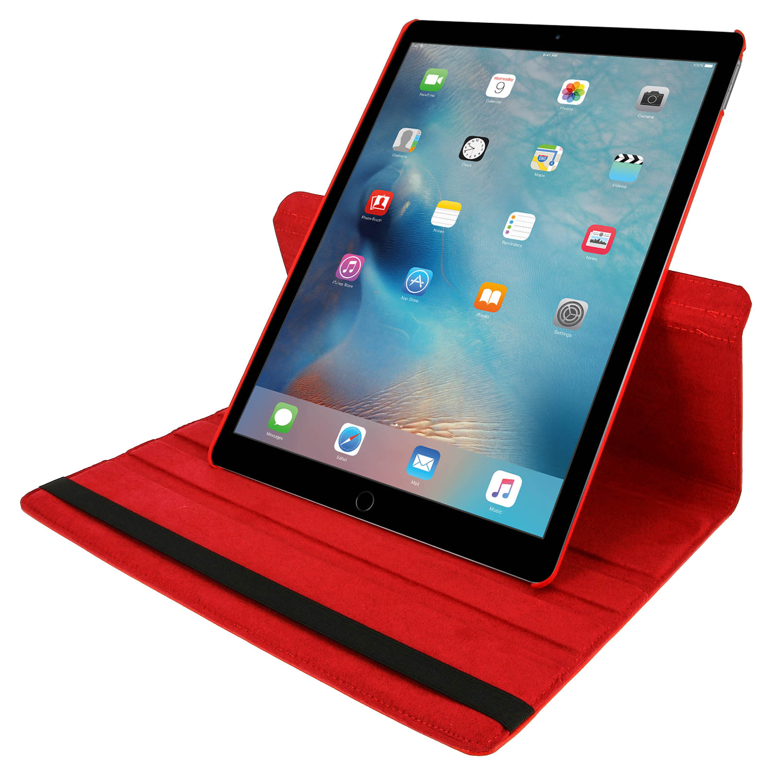 Housse Etui Rouge pour Apple iPad Pro 10.5 / Air 3 Coque Support Rotatif  360°