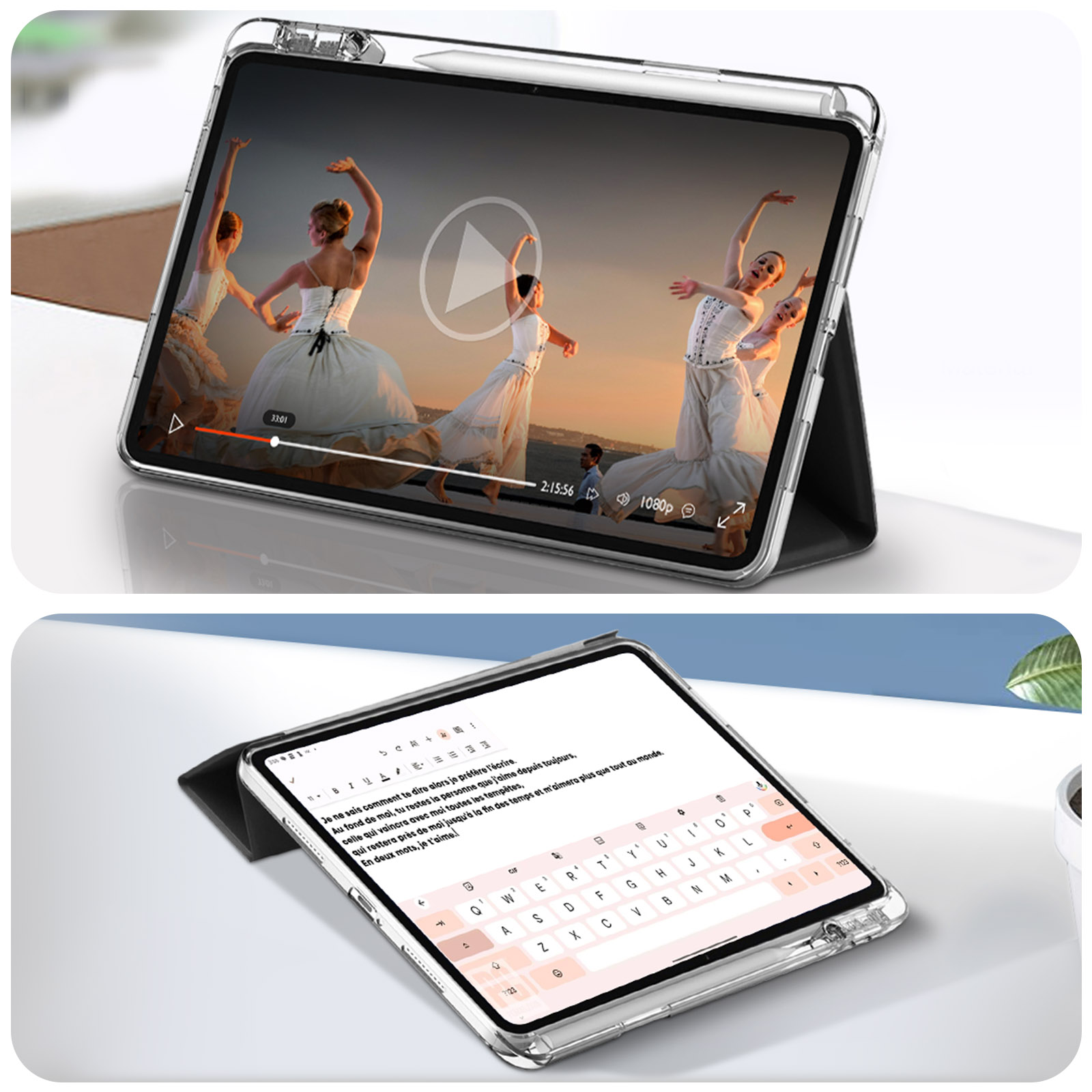 Funda con Teclado Xiaomi Pad 6 Keyboard para Tablet Xiaomi Pad 6 de 11' negra