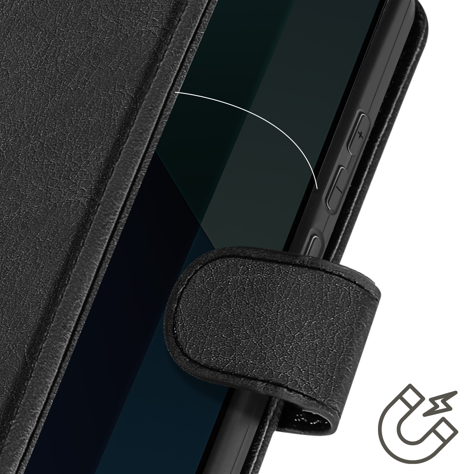 Funda Tarjetero Xiaomi Redmi 12C , Soporte Vídeo Cierre Magnético - Negro -  Spain
