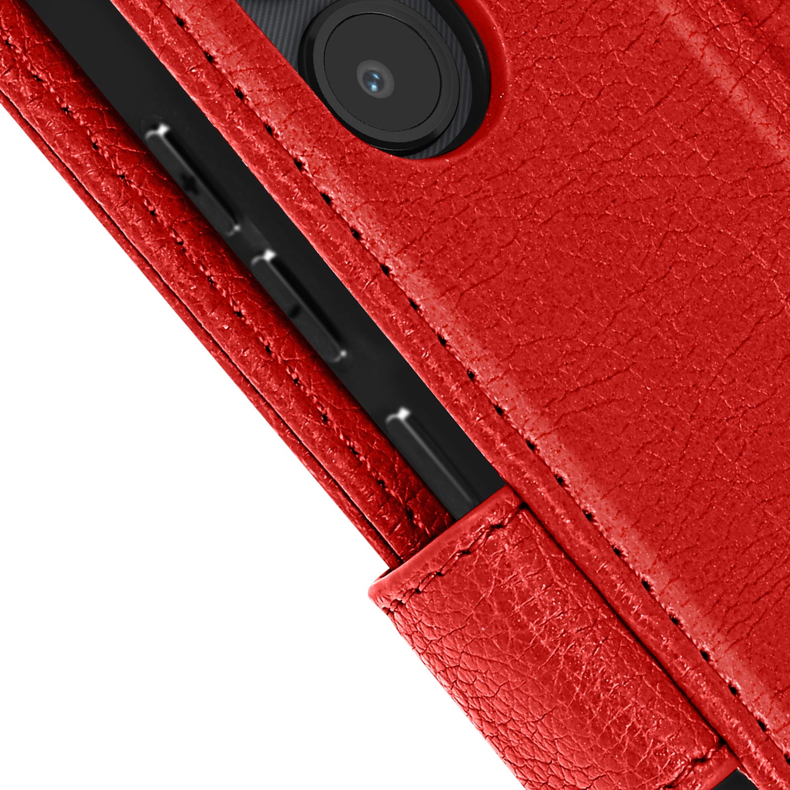 Funda Tarjetero Xiaomi 13 Lite , Soporte Vídeo Cierre Magnético - Rojo -  Spain