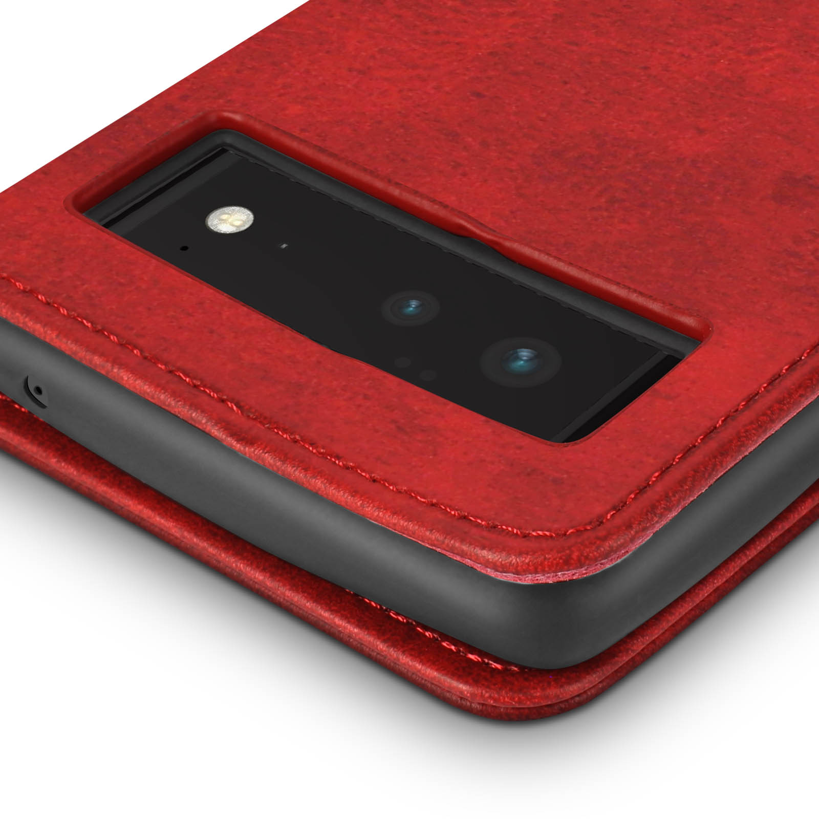 Funda Tarjetero Google Pixel 7a , Soporte Vídeo Cierre Magnético - Rojo -  Spain