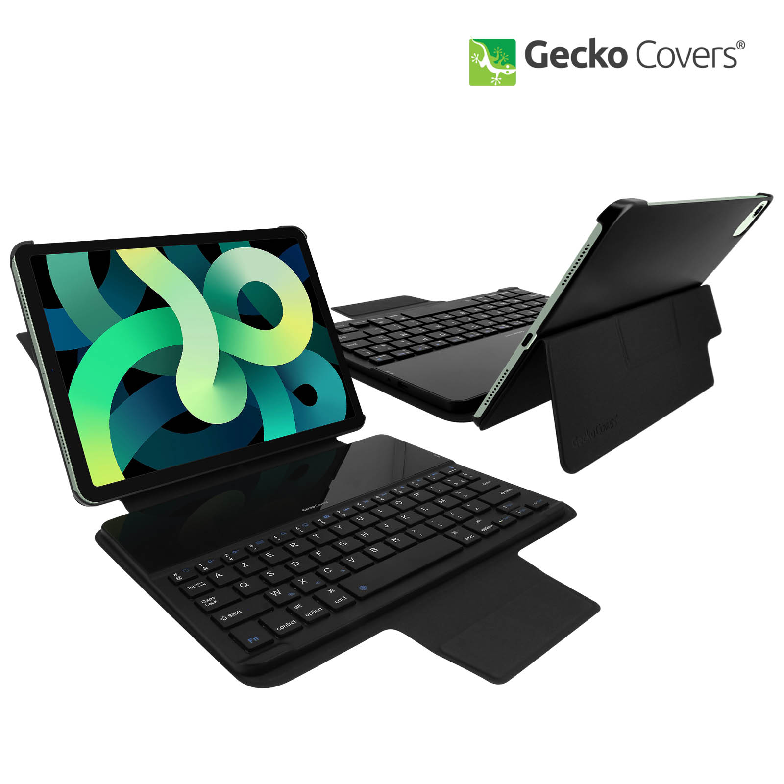 Gecko Keyboard Cover Noir pour Apple iPad Air 2019