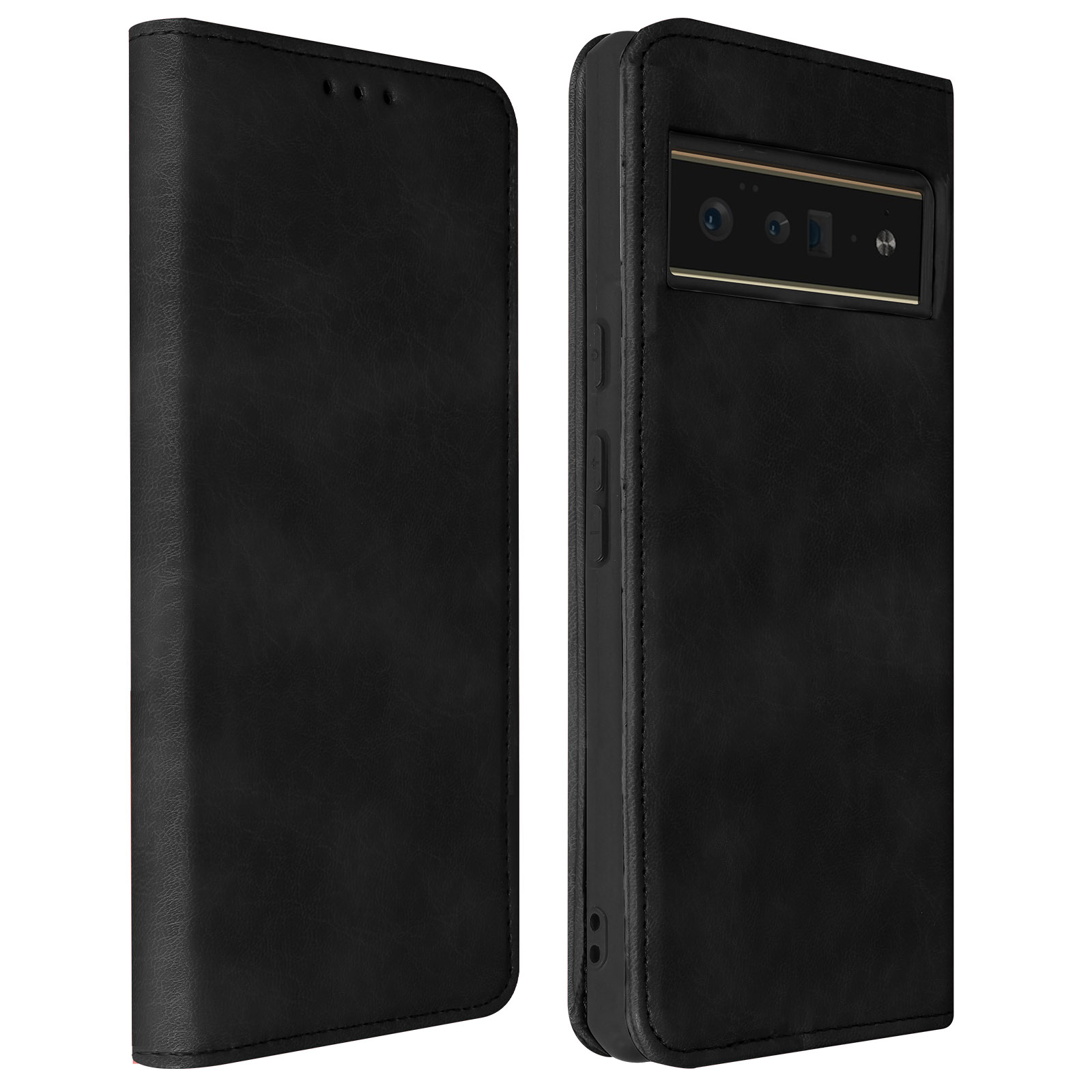 Custodia Folio per Google Pixel 6 Pro a Portafoglio Supporto Video  Copertina Magnetica - Nera - Italiano