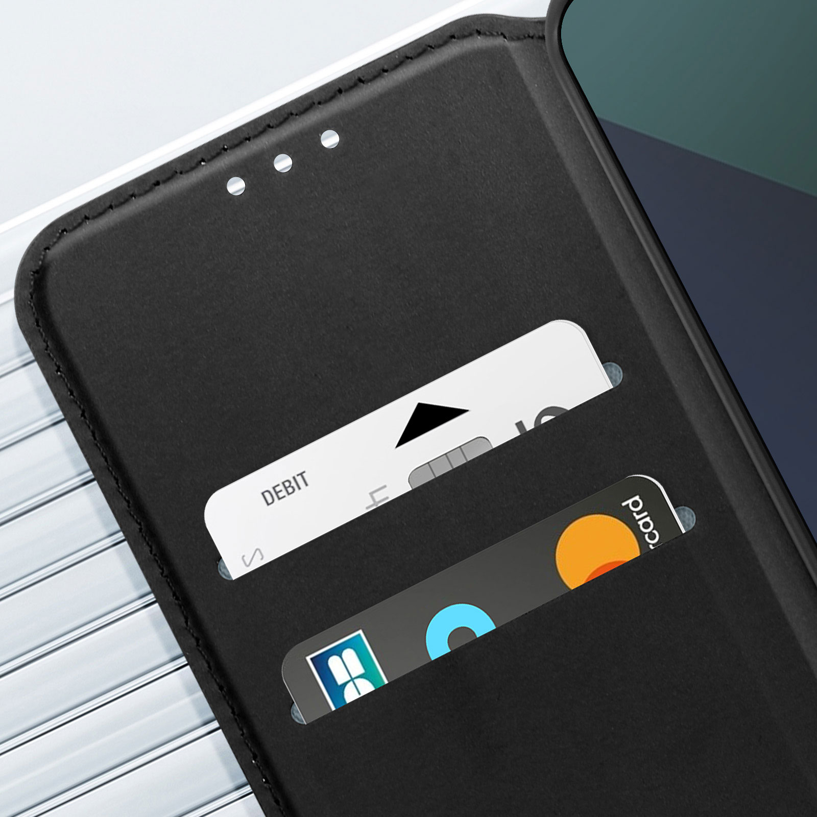 Funda rangement cartes con Soporte Vídeo y Solapa Magnética para Xiaomi Redmi  9C y 9C NFC - Azul oscuro - Spain