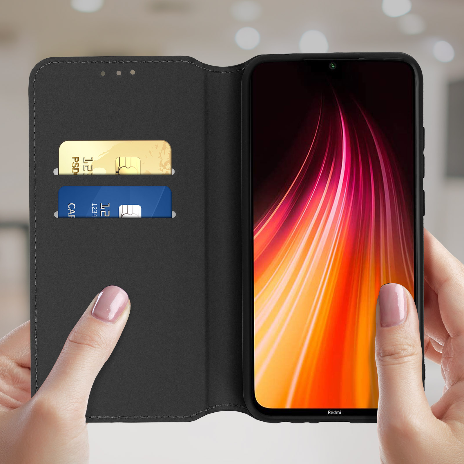 Funda Xiaomi Redmi Note 8 / 8 2021 Libro Billetera F. Soporte