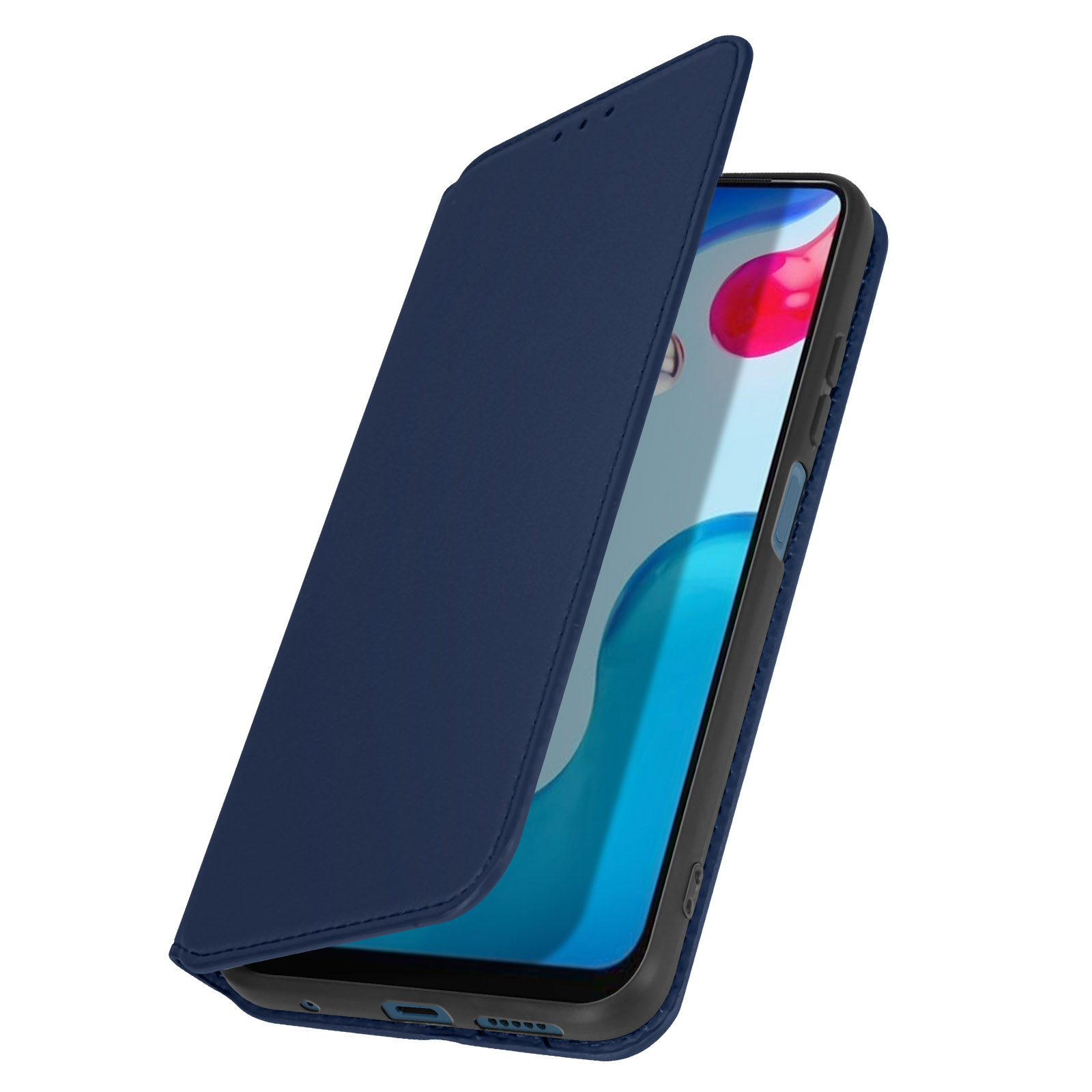 Funda COOL Flip Cover para Xiaomi Redmi Note 11 Pro Plus 5G Liso Azul