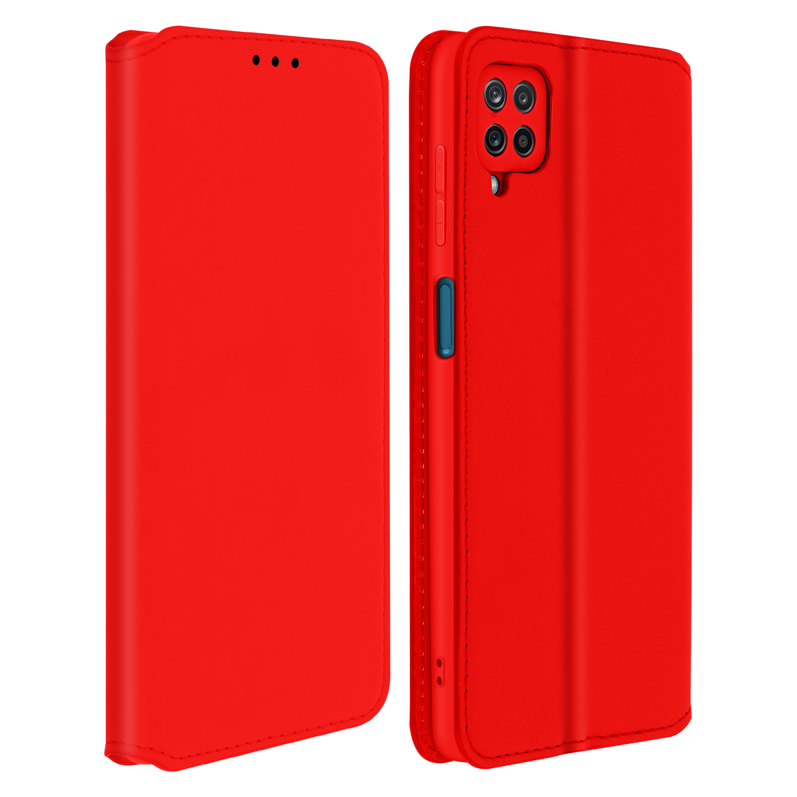 ETUI FOLIO STAND MAGNETIQUE ROUGE COMPATIBLE SAMSUNG GALAXY A15 - JAYM®