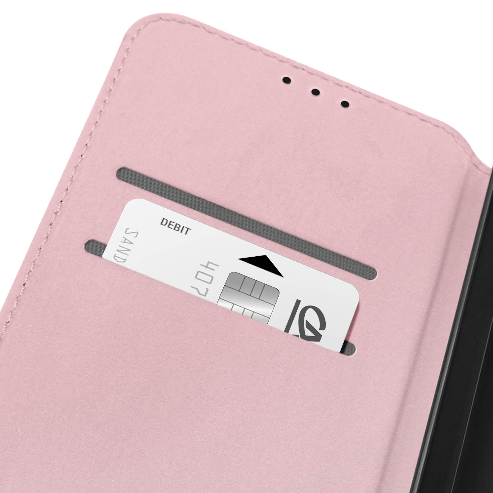 Funda rangement cartes con Soporte Vídeo y Solapa Magnética para Xiaomi Redmi  9C / 9C NFC - Rosa dorado - Spain