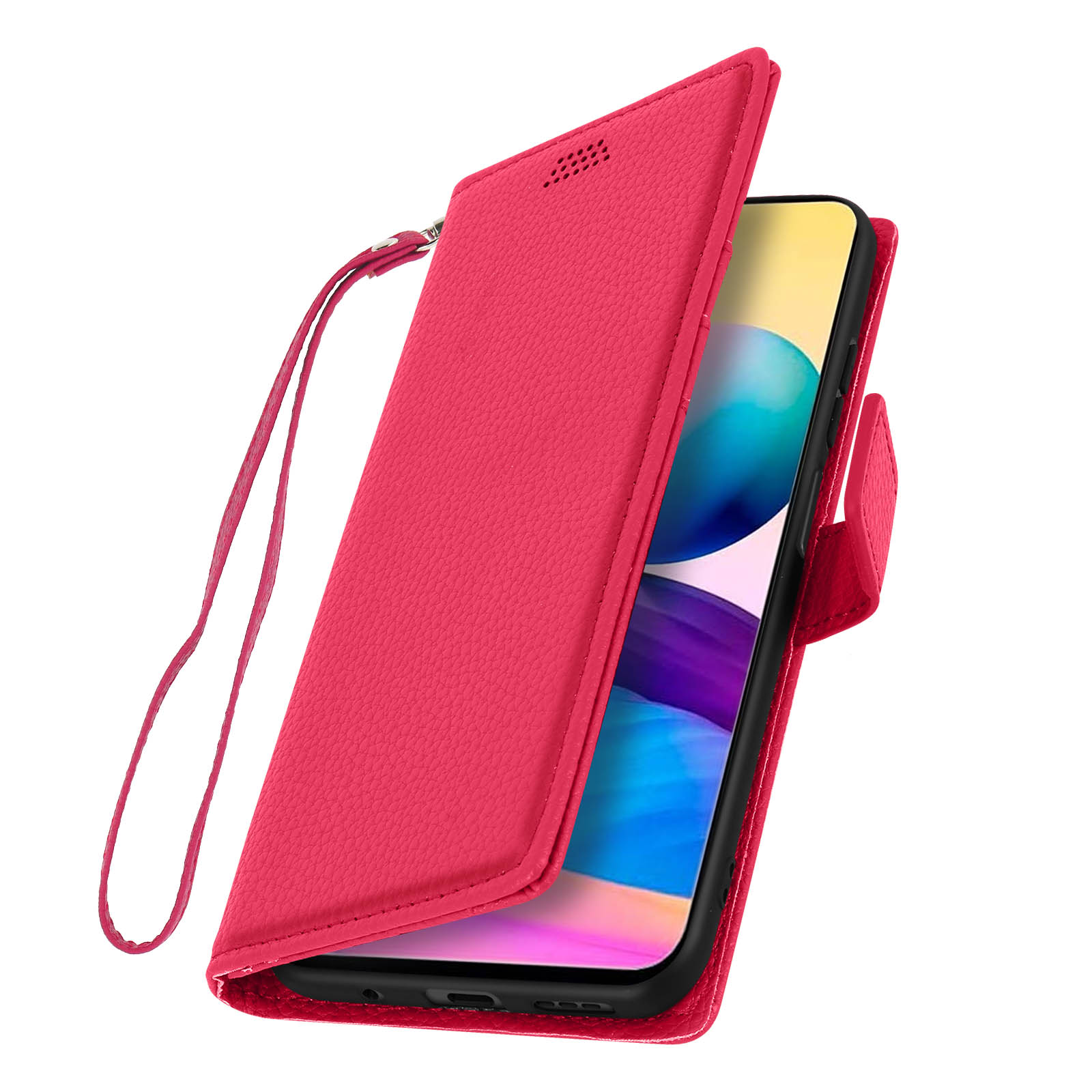 Funda Xiaomi Redmi Note 10 5G / Poco M3 Pro Tarjetero Cierre Soporte Vídeo,  Protección Integral - Rosa - Spain