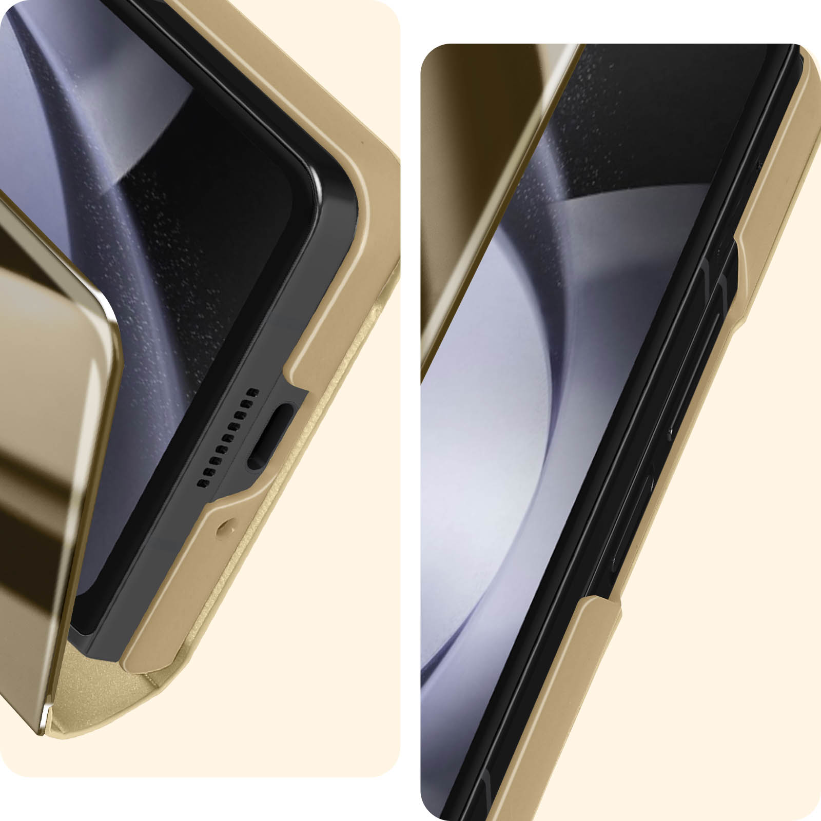 Funda con espejo Samsung Galaxy Z Flip 4 (plata) 