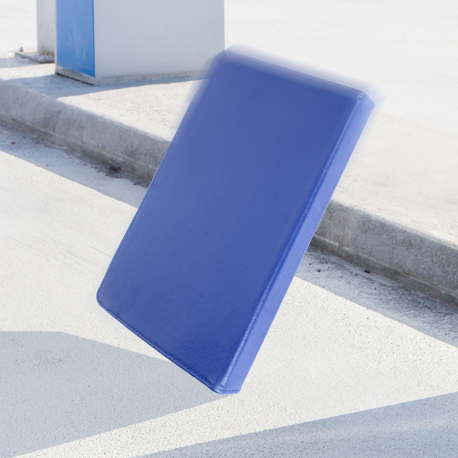 Housse de protection pour tablette écran 10 pouces tissu bleu à fleur
