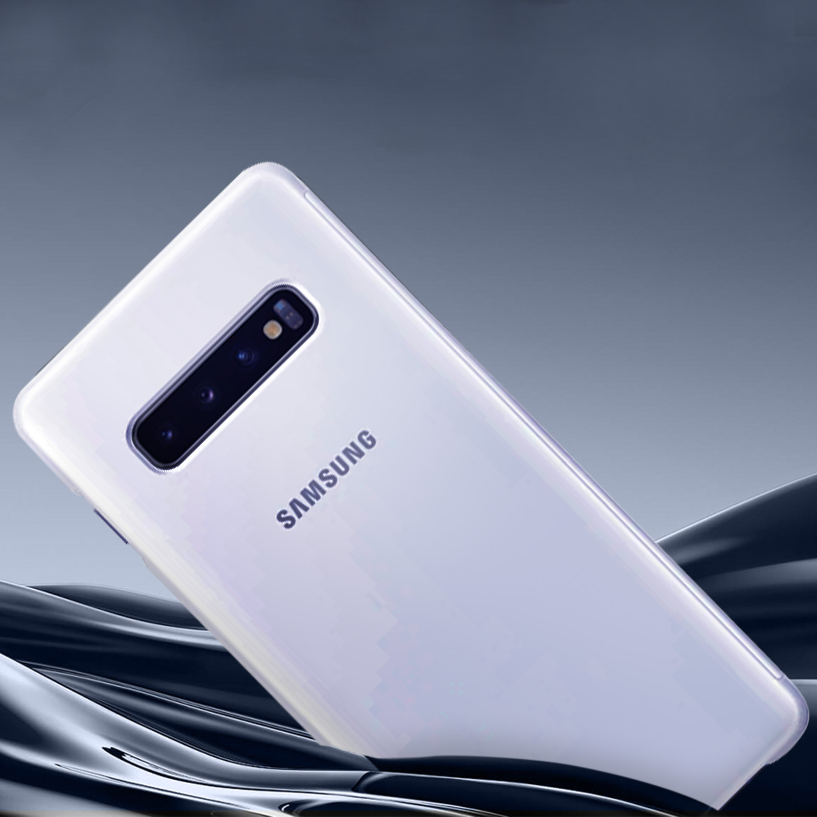 Funda Oficial Samsung Galaxy S10 Plus, Solapa Translúcida Táctil