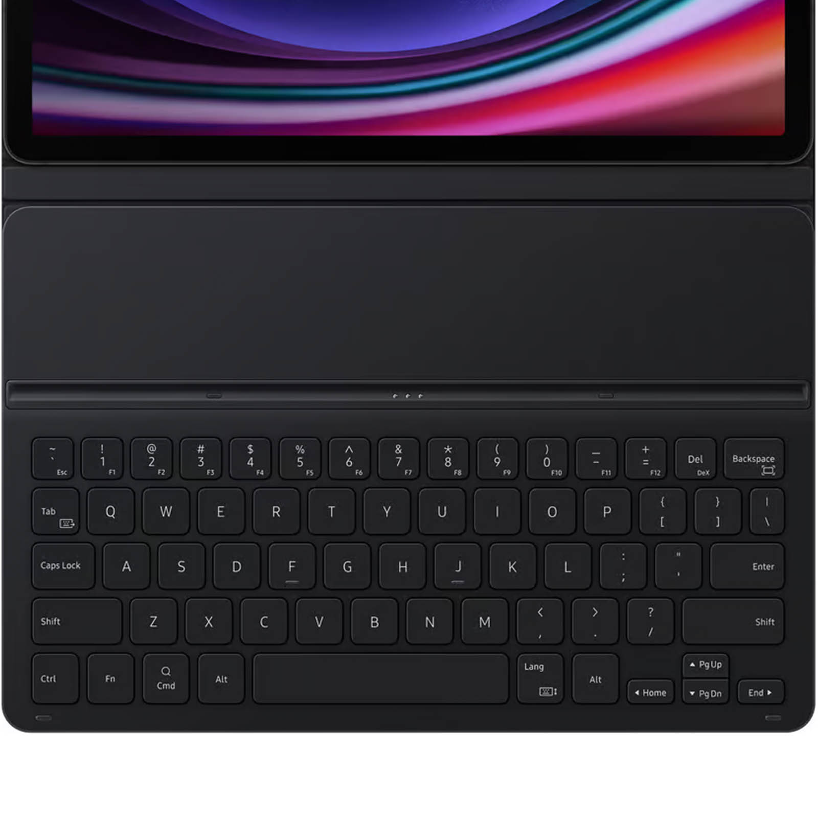 Book Cover Keyboard Slim Galaxy Tab S9 Ultra Noir