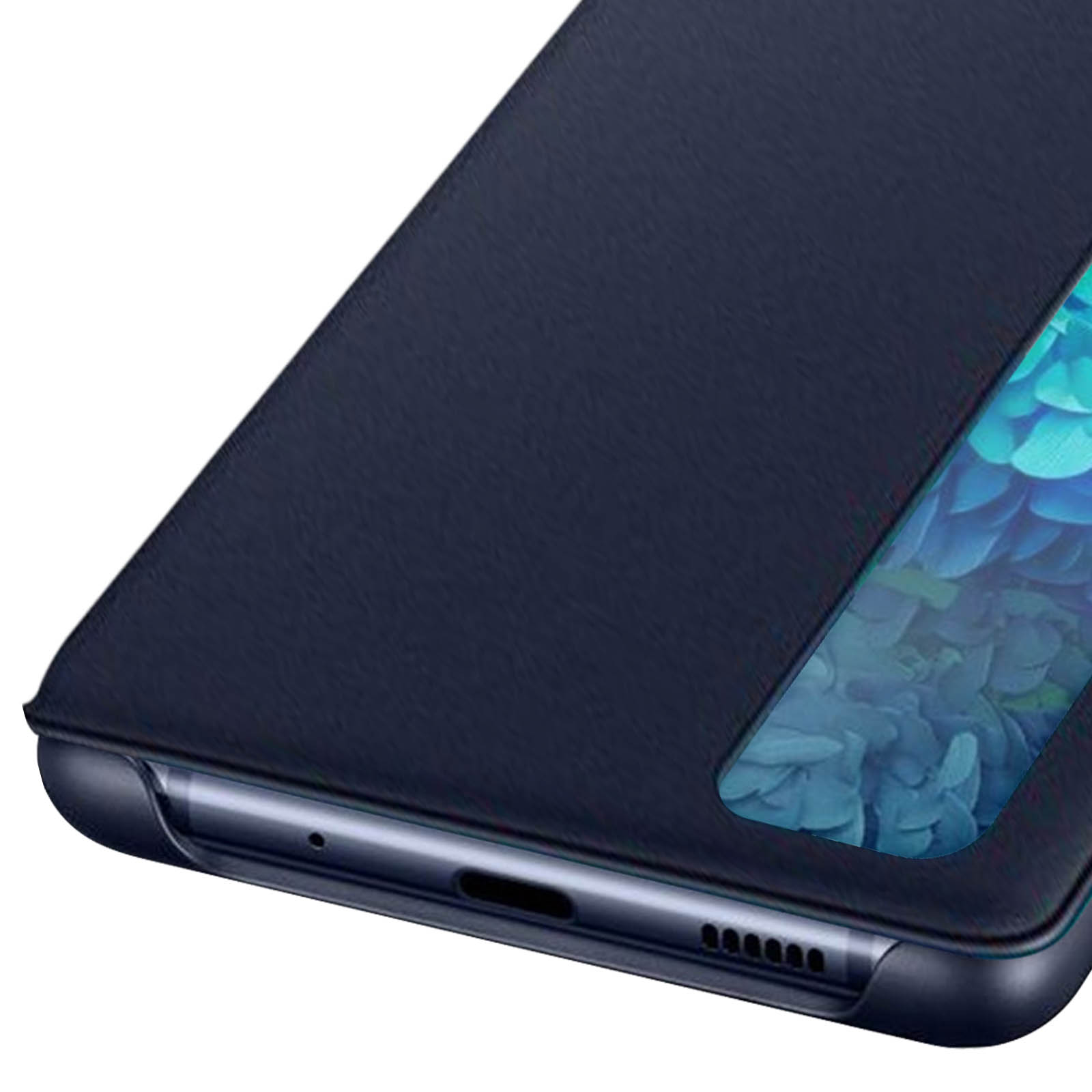 Funda Samsung Galaxy S20 FE Clear View Original, Ventana Táctil Inteligente  – Azul Oscuro - Spain