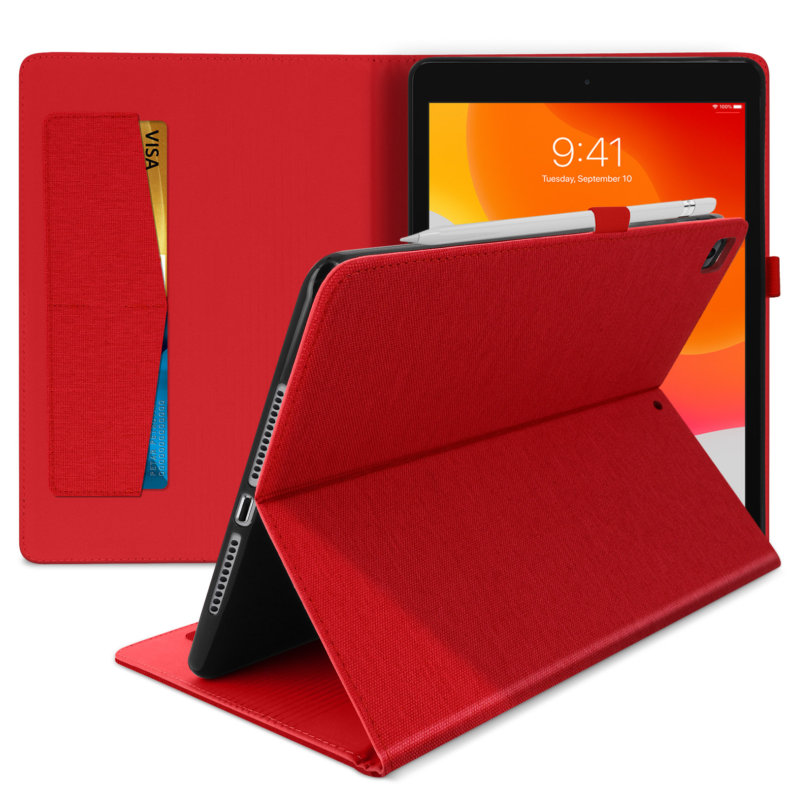 Folio Stand Coque for iPad 7 iPad 8 10.2 2020 Case A2198 A2428