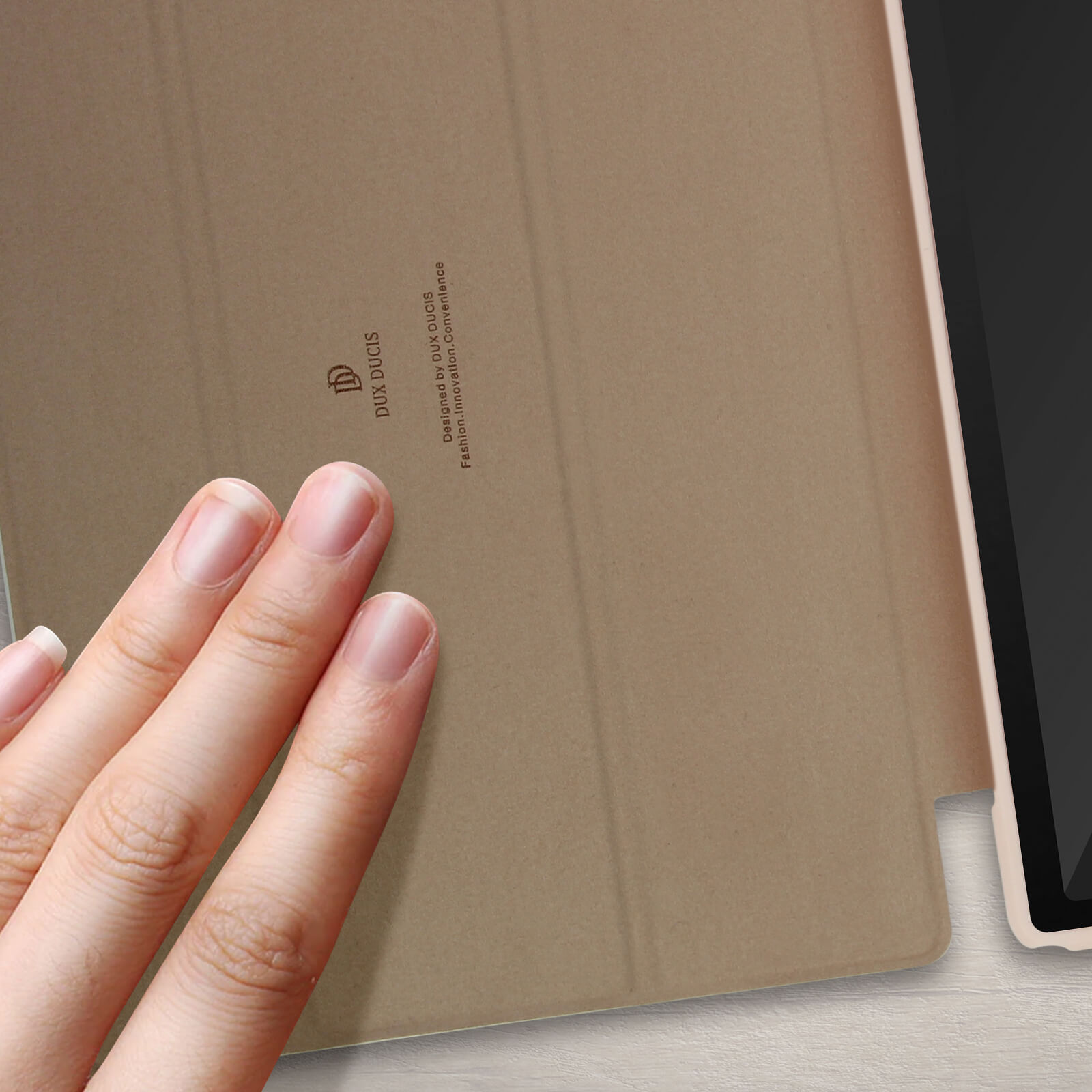 Étui Samsung Galaxy Tab A8 10.5 2021 Clapet Magnétique Doux au Toucher,  Fonction Stand Clavier et Vidéo, Noir - Dux Ducis - Français