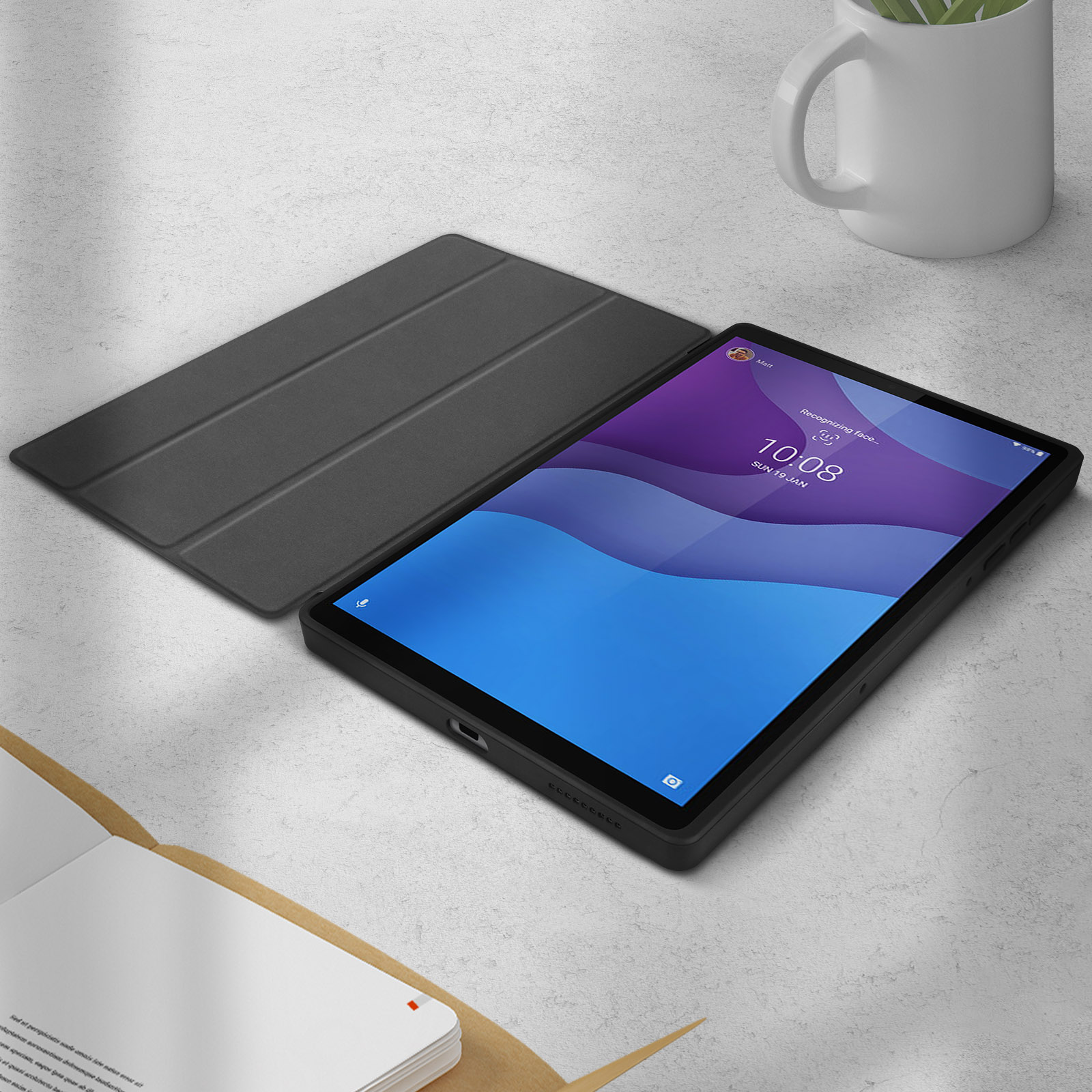 Funda Folio Lenovo Negro para Tab M10 HD 2ª Gen - Funda tablet