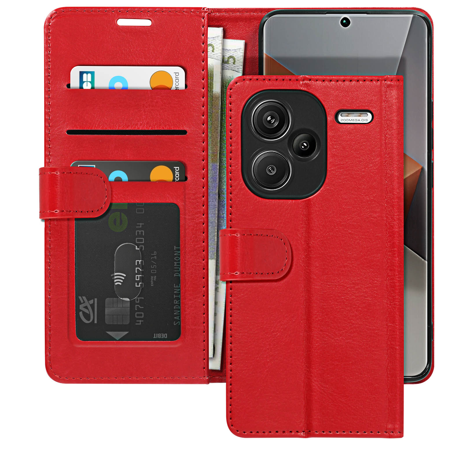 Funda Tapa con Tarjetero Xiaomi Redmi 12 Polipiel - 4 Colores