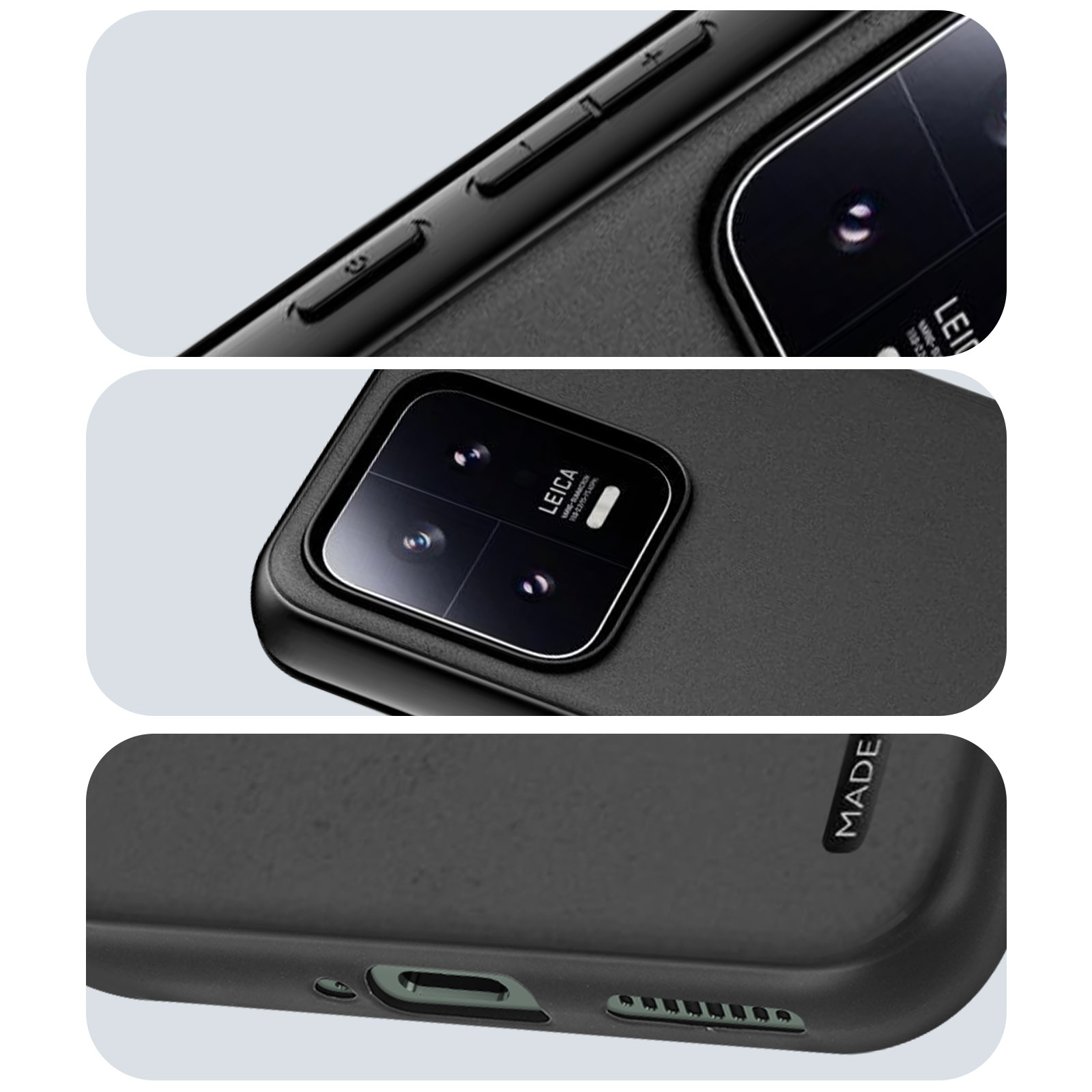 CABLING®Case Étui antichoc pour téléphone portable compatible Iphone 11  avec dragonne - Étui pour téléphone portable avec cordon noir