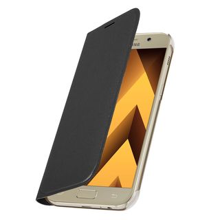 DENDICO Coque pour Samsung Galaxy A5 2017 Cuir Portefeuille Flip Etui Galaxy A5 2017 Anti Choc Housse de Protection Etui à Rabat Chat Blanc 