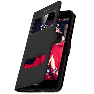 Housse de téléphone en Silicone Noir-Transparent Coque pour Wiko WIM Lite kwmobile Coque Wiko WIM Lite 