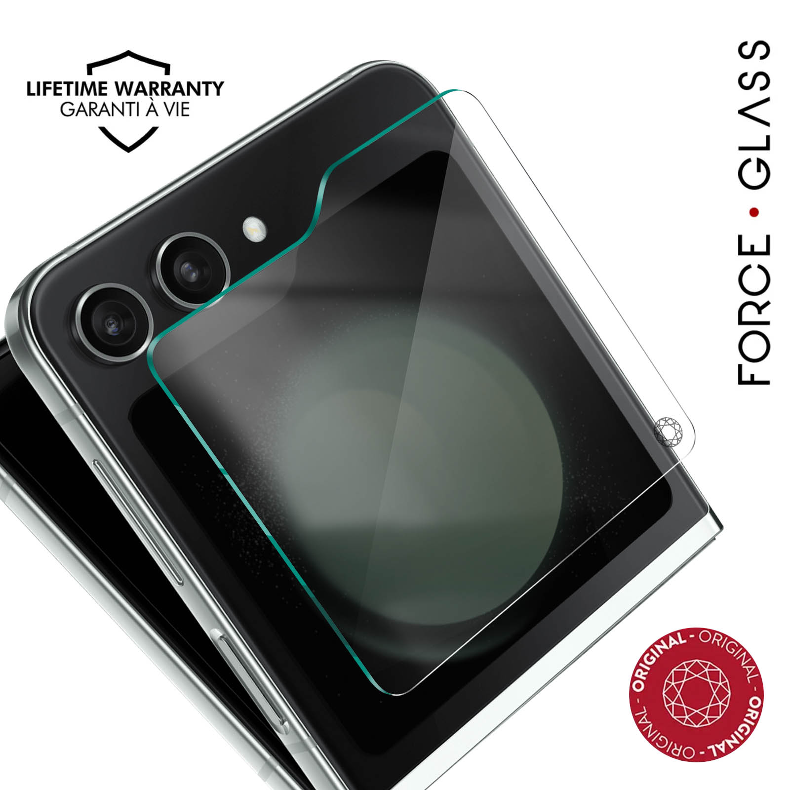 Protection d'écran en verre trempé 2,5D Forceglass pour Samsung Galaxy Z  Flip 5 Transparent - Protection d'écran pour smartphone - Achat & prix