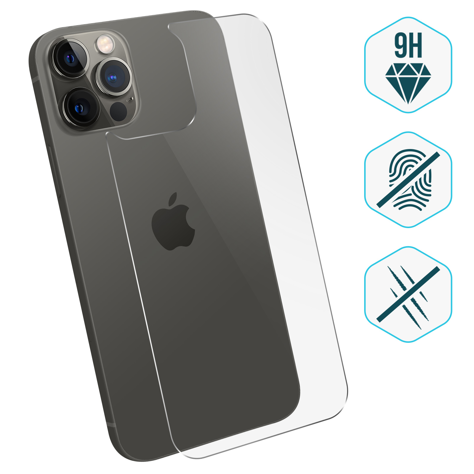 Verre Trempé Arrière iPhone 12 Pro Max Protection Dos Ultra