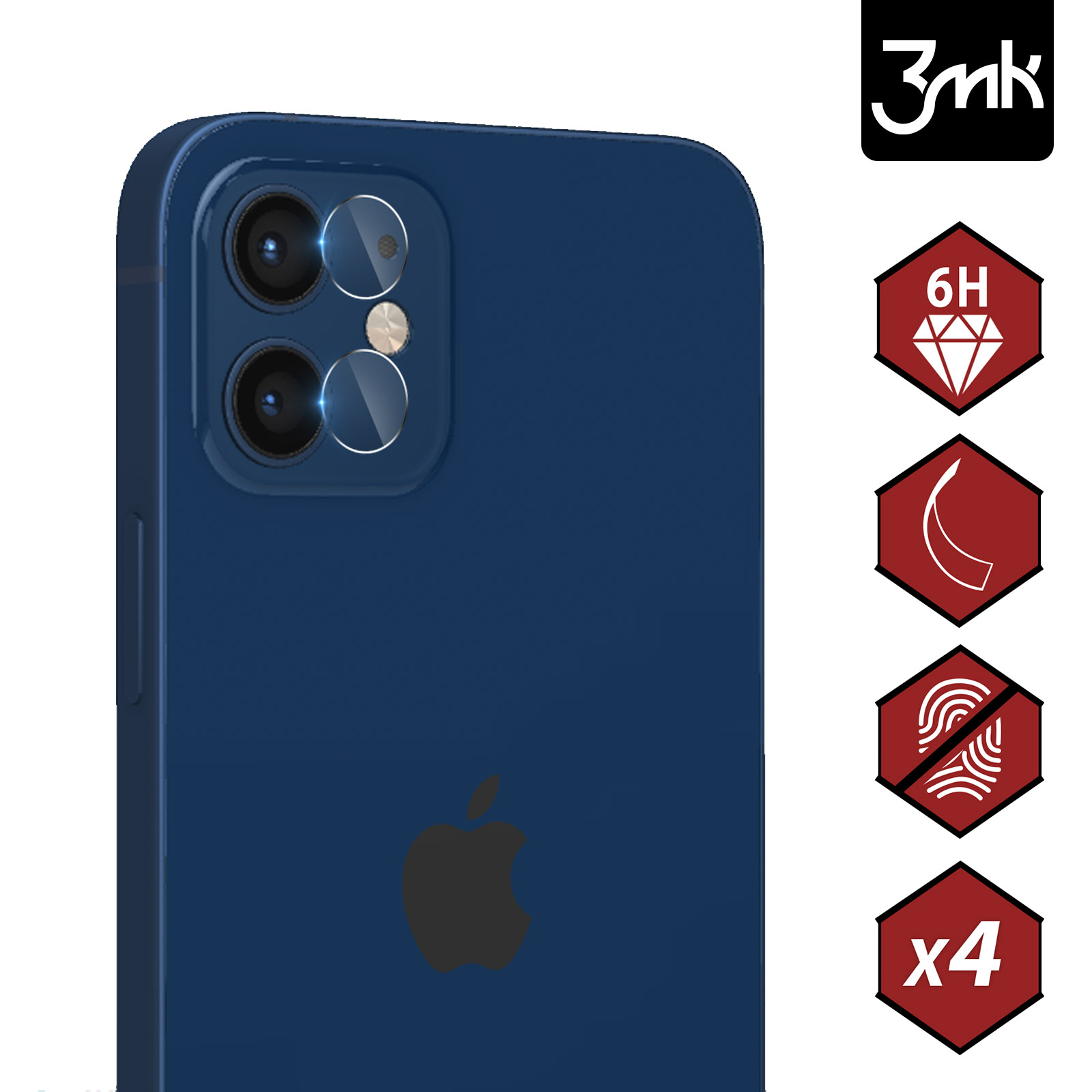 Protection d'écran pour smartphone Benks Film Caméra pour iPhone 12 Mini  Verre trempé Ultra-résistant Transparent