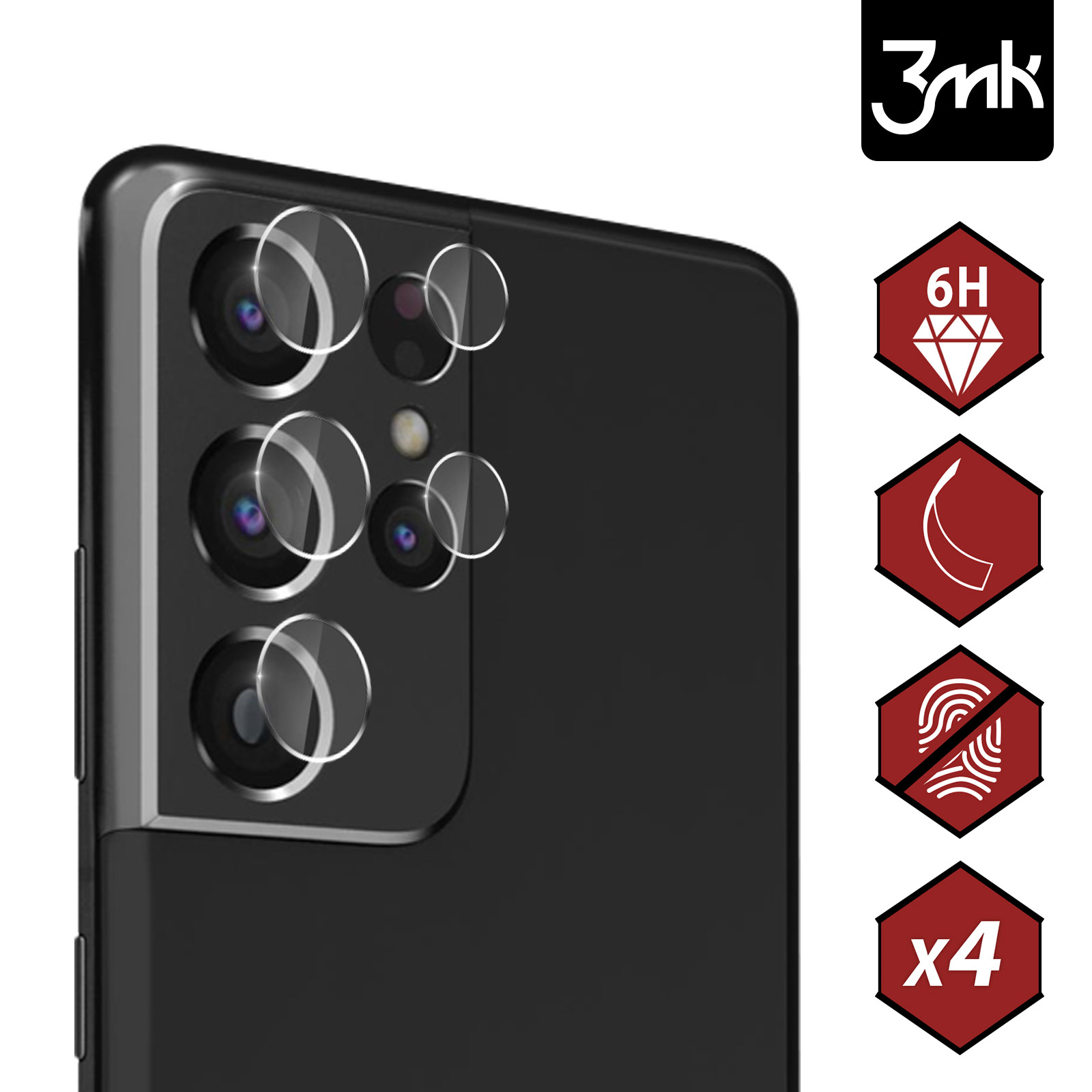 Achetez Tver Série de Réservoirs Tpu + Tpu + Metal Phone Water Avec Film en Verre  Trempé Pour Samsung Galaxy S21 Ultra 5G - le Noir de Chine