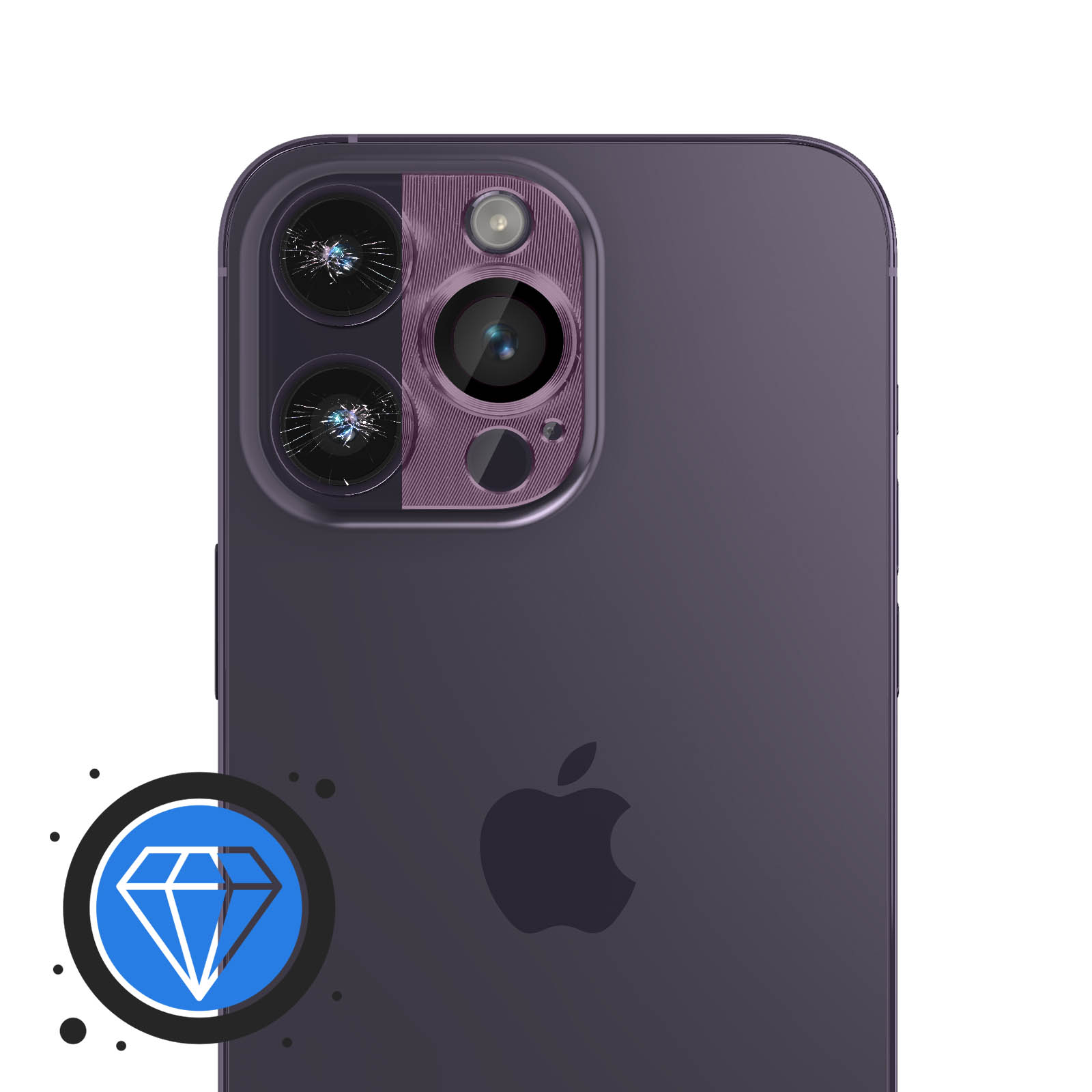 Coque couleur avec protection caméra pour iPhone 14 Pro