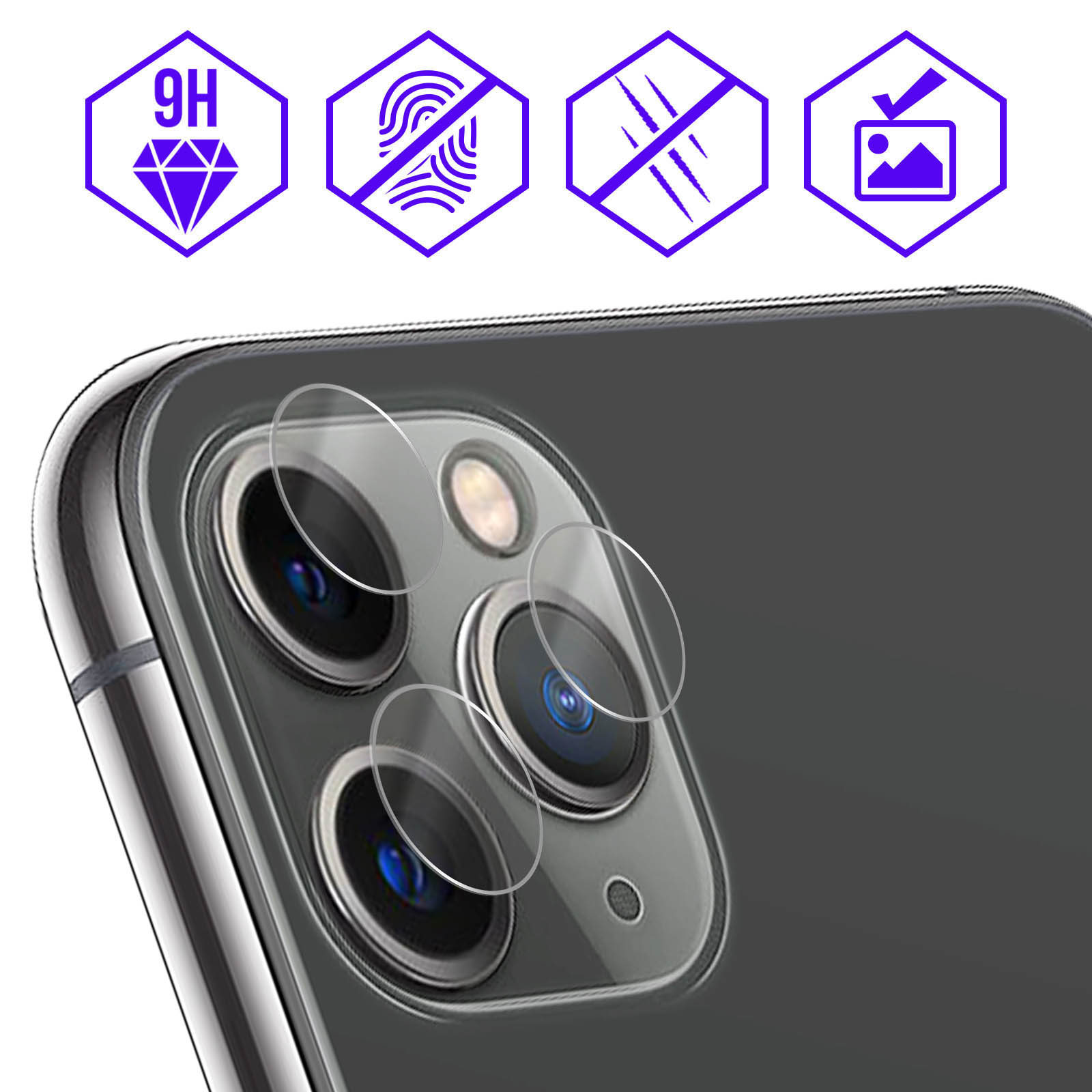 iPhone 11 Pro 5.8 Film Protection écran SONWO HD Ultra Transparent Dureté 9H Glass Protection écran pour Apple iPhone 11 Pro 5.8 2 Pièces 