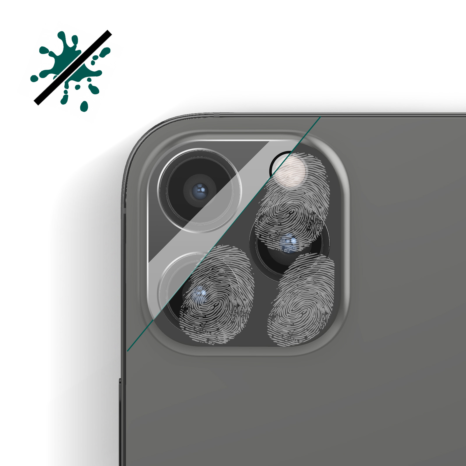 Protection Caméra IPhone 12 pro max - verre - transparent