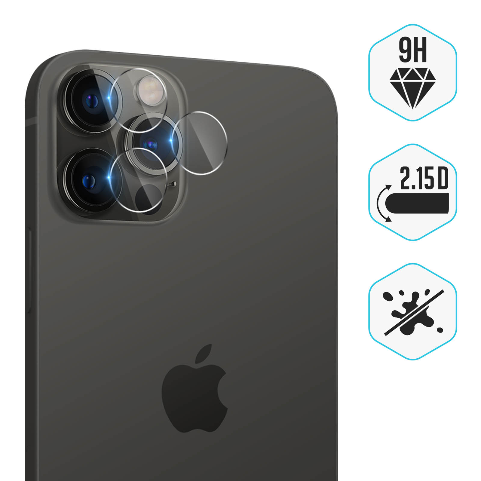 Avizar Protection Caméra pour iPhone 12 Pro Max Verre Trempé Anti