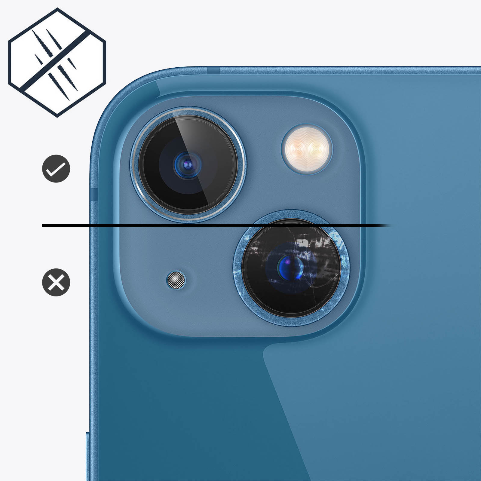 Avizar 2x Films Protection Caméra Pour iPhone 11 Verre Trempé Anti