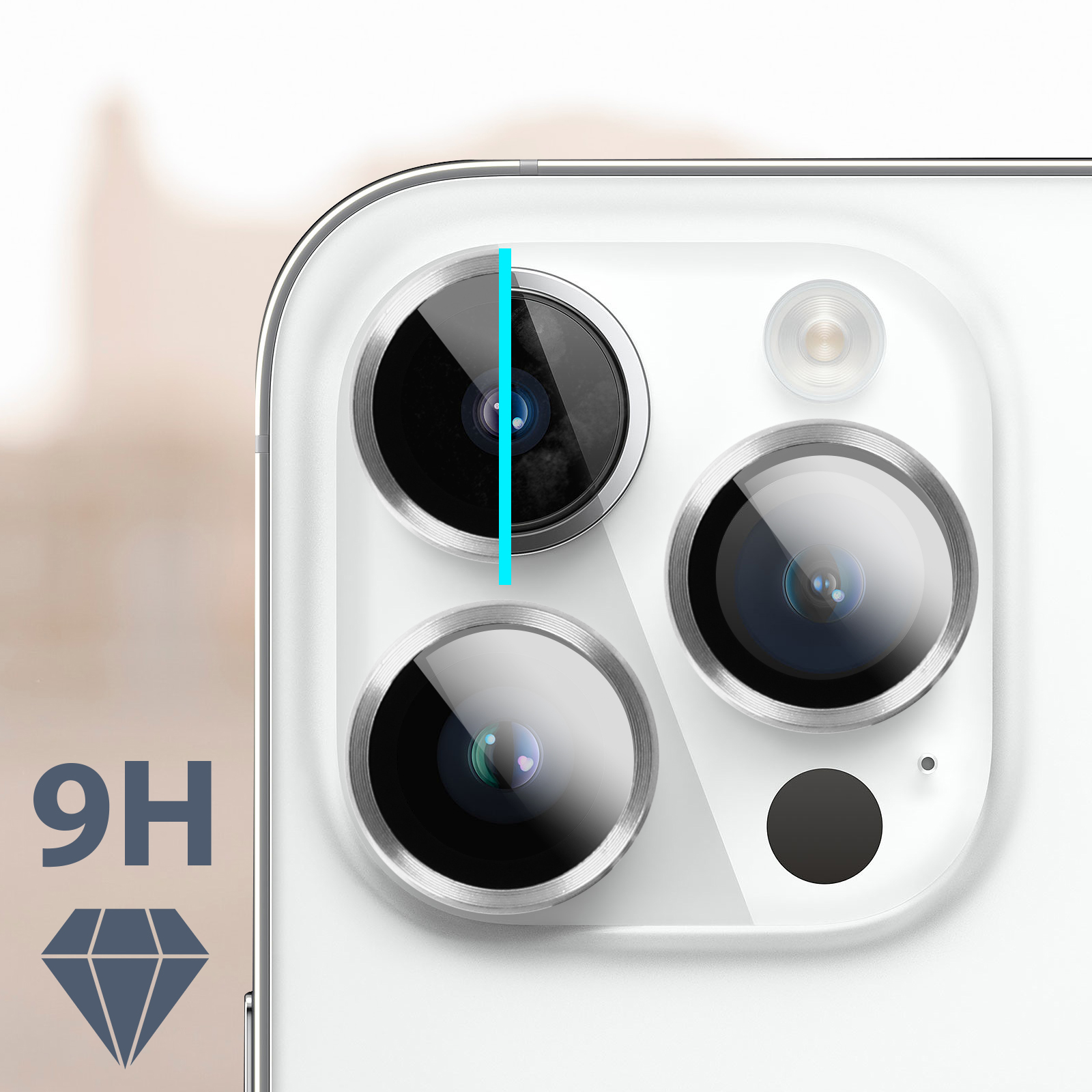  Verre Trempé Premium pour Apple iPhone 14 Pro Max - Incurvé 3D avec  Contour Noir - Garanti à Vie - Renforcé 9H Ultra Résistant - Applicateur sur