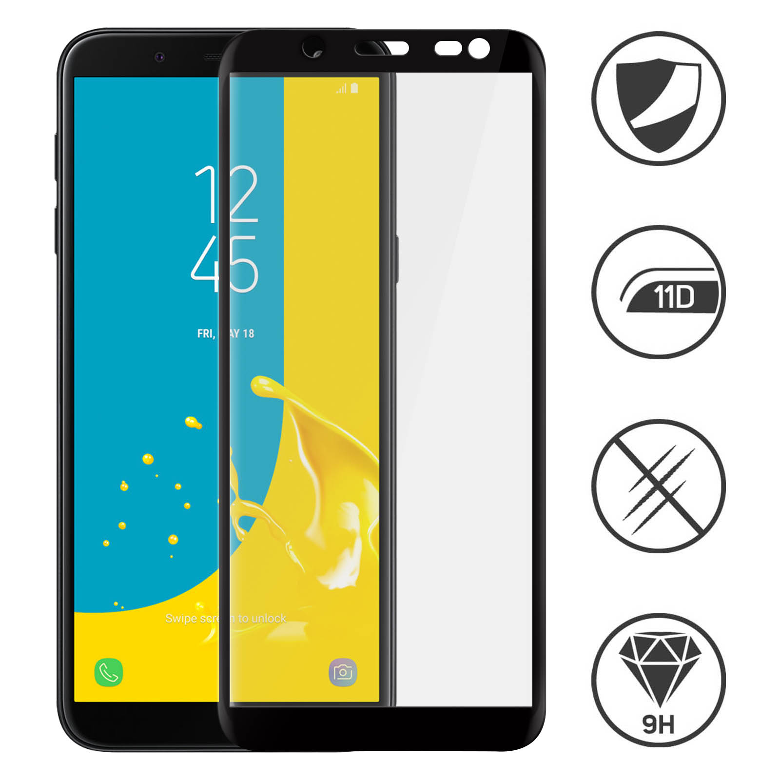 Samsung Galaxy J6 2018 - Véritable vitre de protection écran en Verre trempé  ultra résistante - Protection écran - Topacss